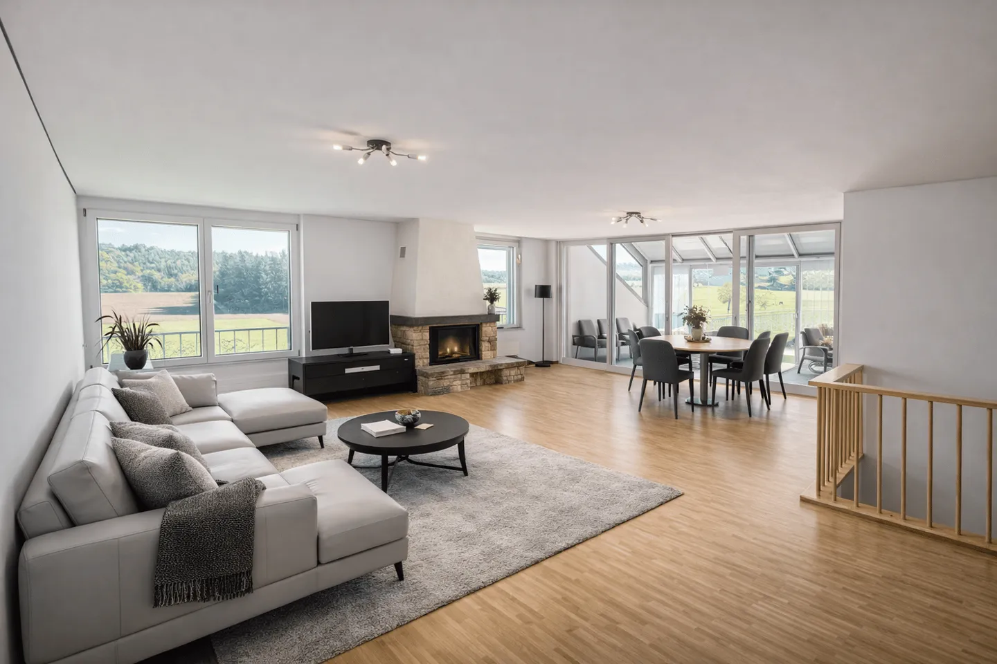 Geräumige Wohnung bei Fribourg - Foto 1 von 6