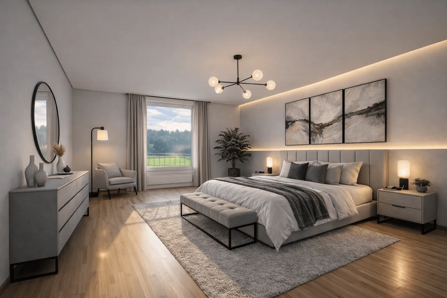 Geräumige Wohnung bei Fribourg - Foto 3 von 6