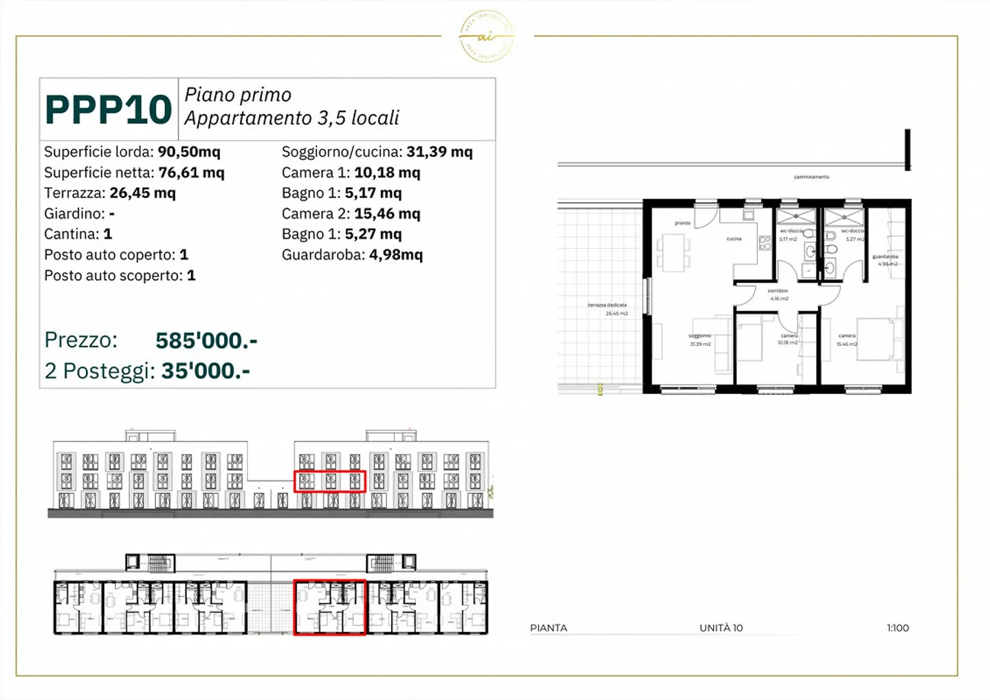 NEUE 3.5-ZIMMER-WOHNUNG MIT TERRASSE IN BALERNA PPP10 - Foto 10 von 13