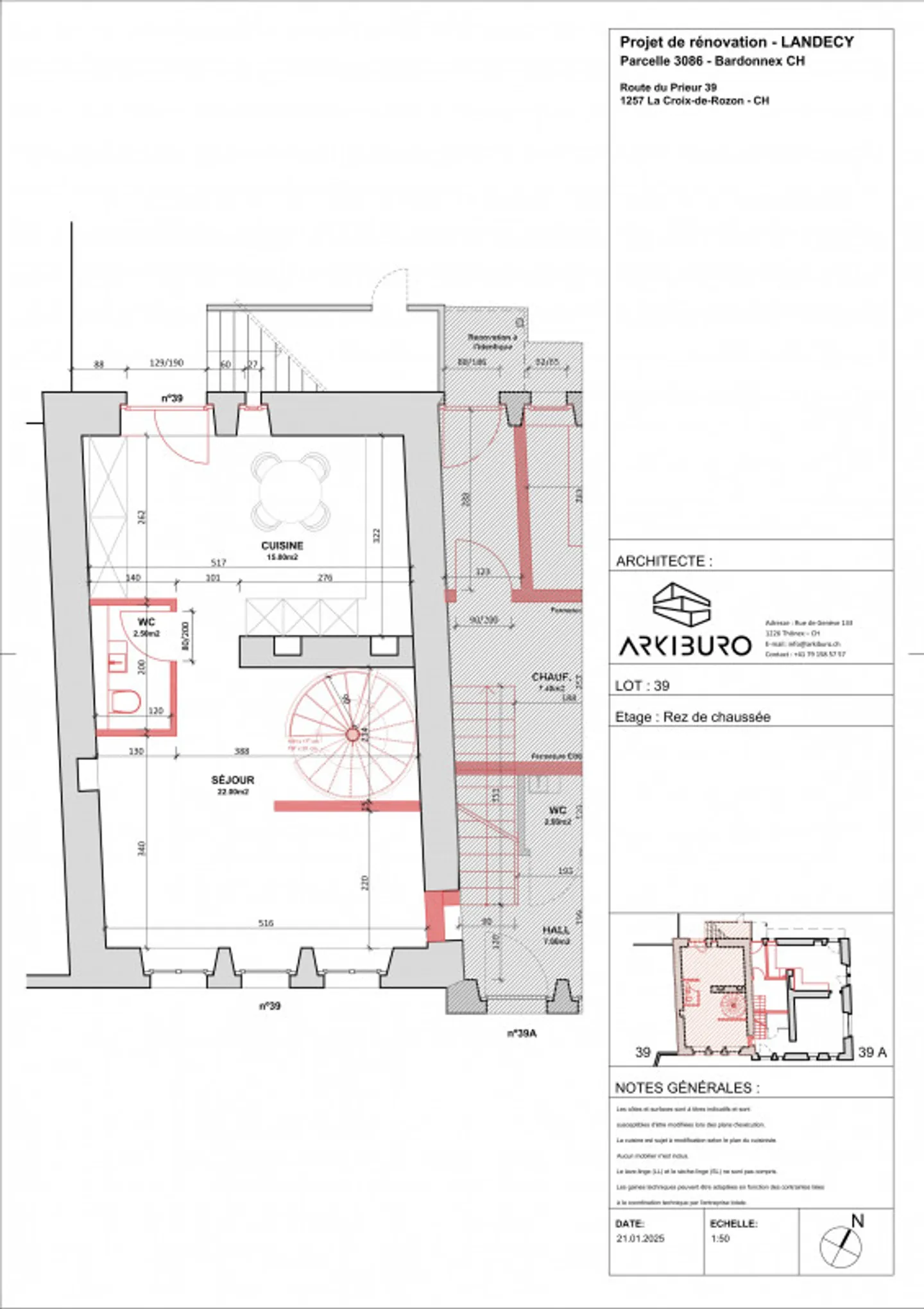 Renovated triplex of 127 m² in the heart of the village of Landecy, eligible for Casatax - Photo 7 of 9
