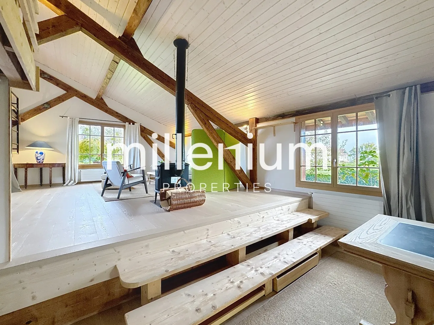 Beautiful furnished Loft-style apartment in Plan-Les-Ouates - Photo 4 of 12