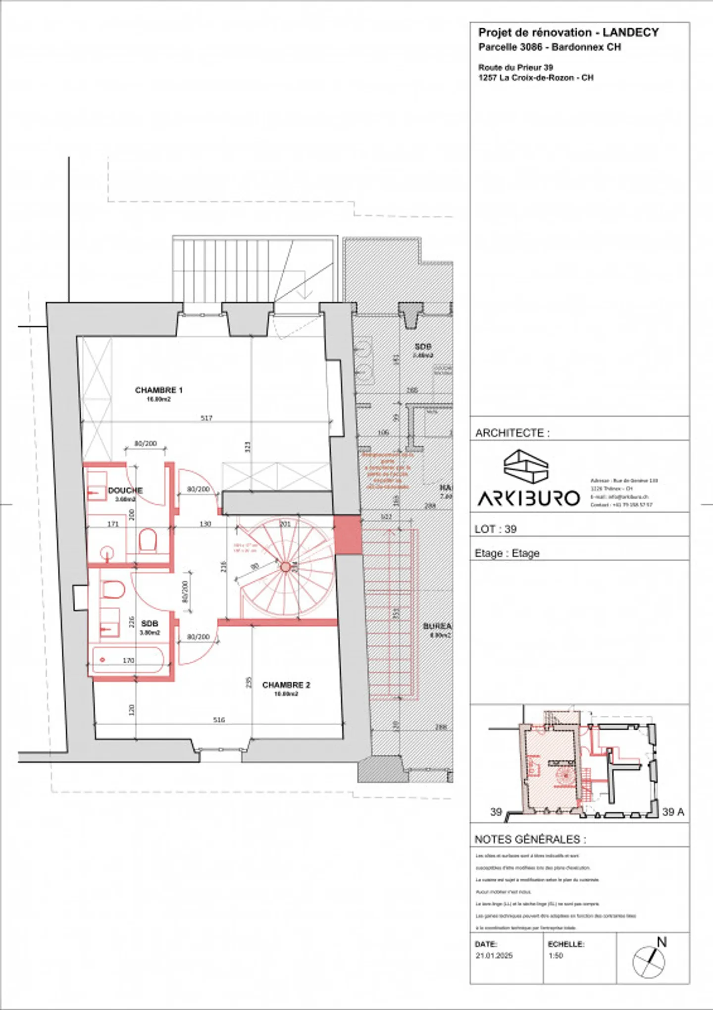 Renovated triplex of 127 m² in the heart of the village of Landecy, eligible for Casatax - Photo 8 of 9