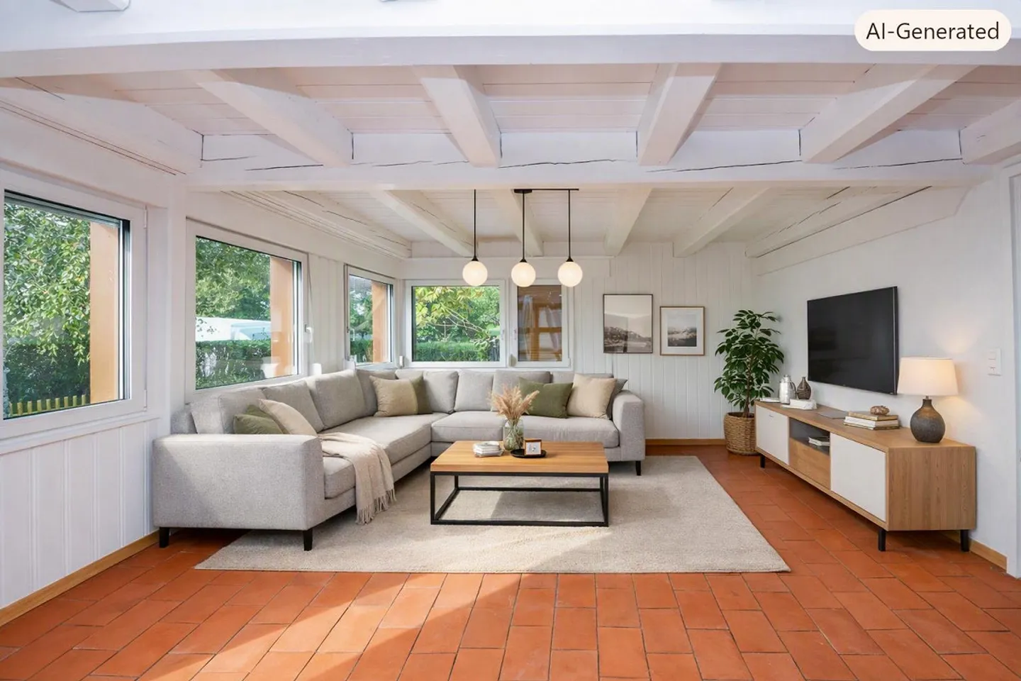 Sezione di casa affascinante con grande giardino e atmosfera rustico-moderna - Foto 8 di 18