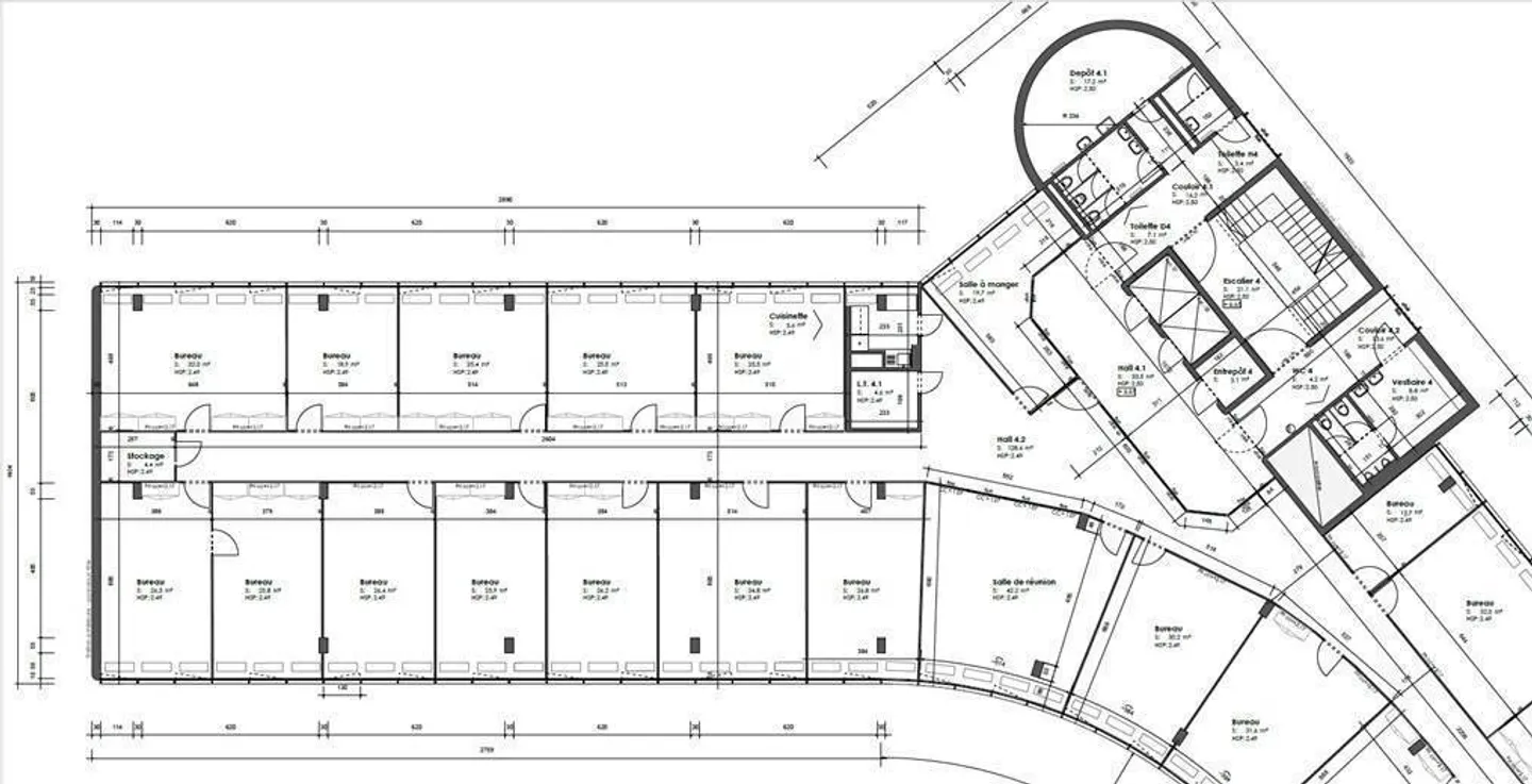 Office spaces from 24 m2 to 32 m2 with shared cafeteria and conference room - Photo 9 of 9