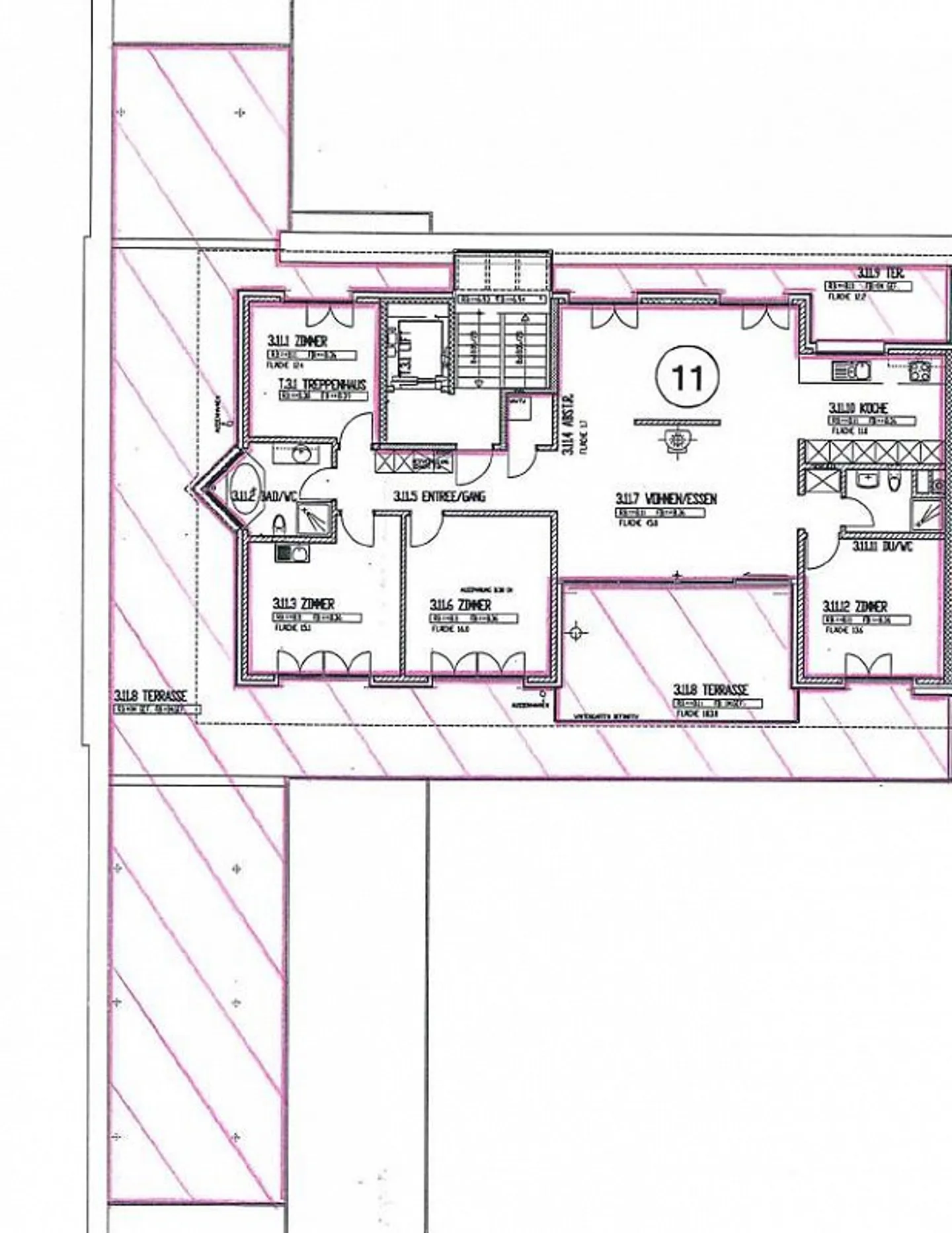Appartamento attico da sogno di 5,5 stanze con terrazza di 180 m2 a Rotkreuz - Foto 11 di 11