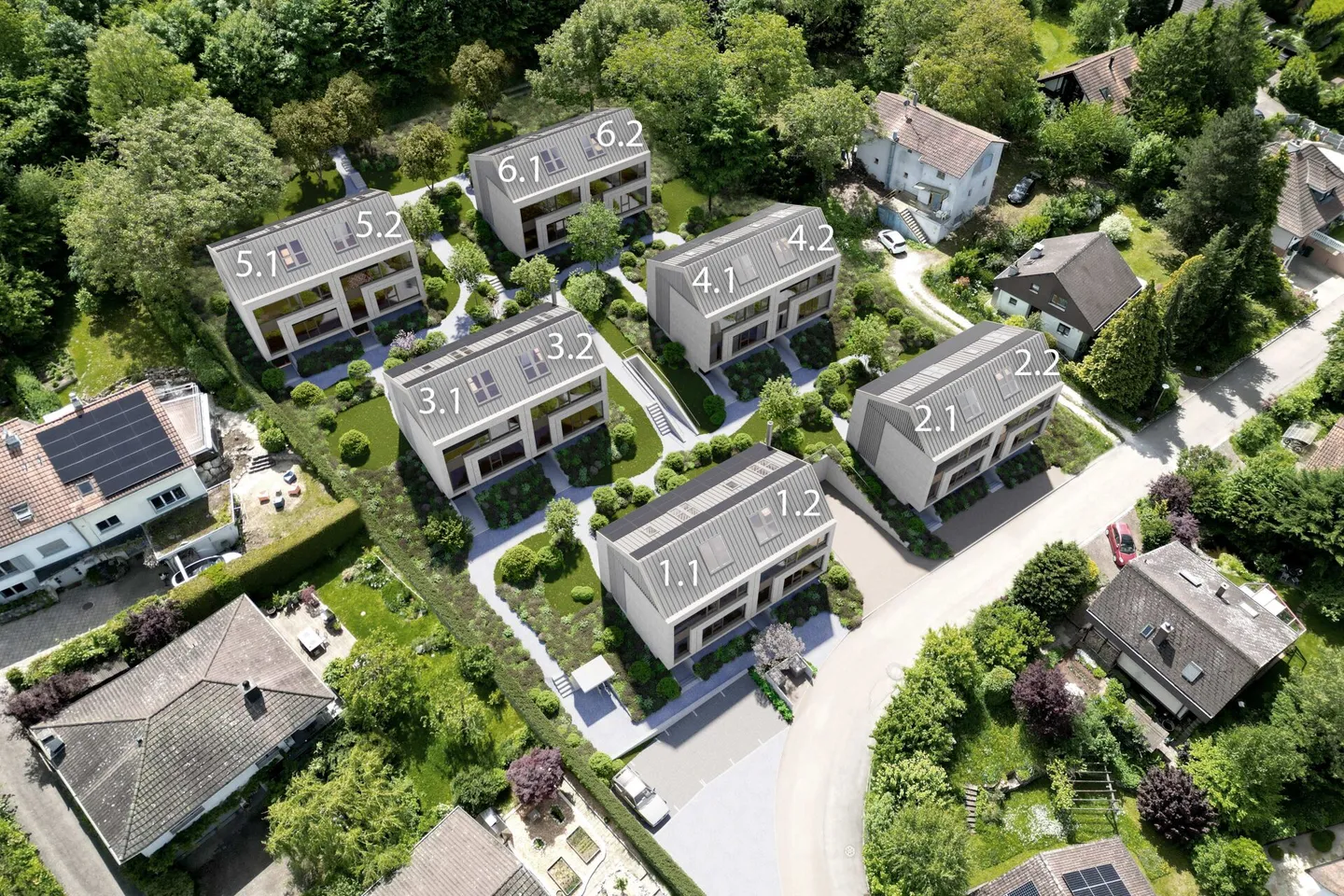 Neubau 6 1/2 Zimmer Doppel-EFH - Foto 2 von 9