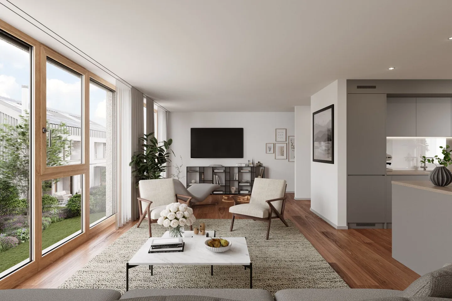 Neubau 6 1/2 Zimmer Doppel-EFH - Foto 4 von 9