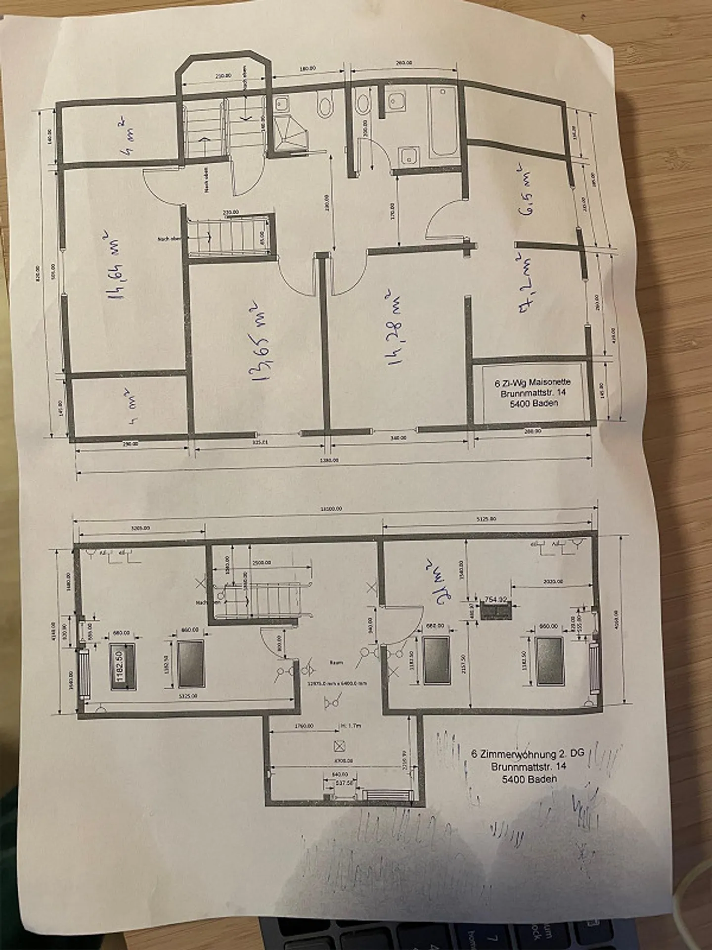 Ampio appartamento duplex di 5,5 stanze con balcone a Baden - Foto 15 di 16