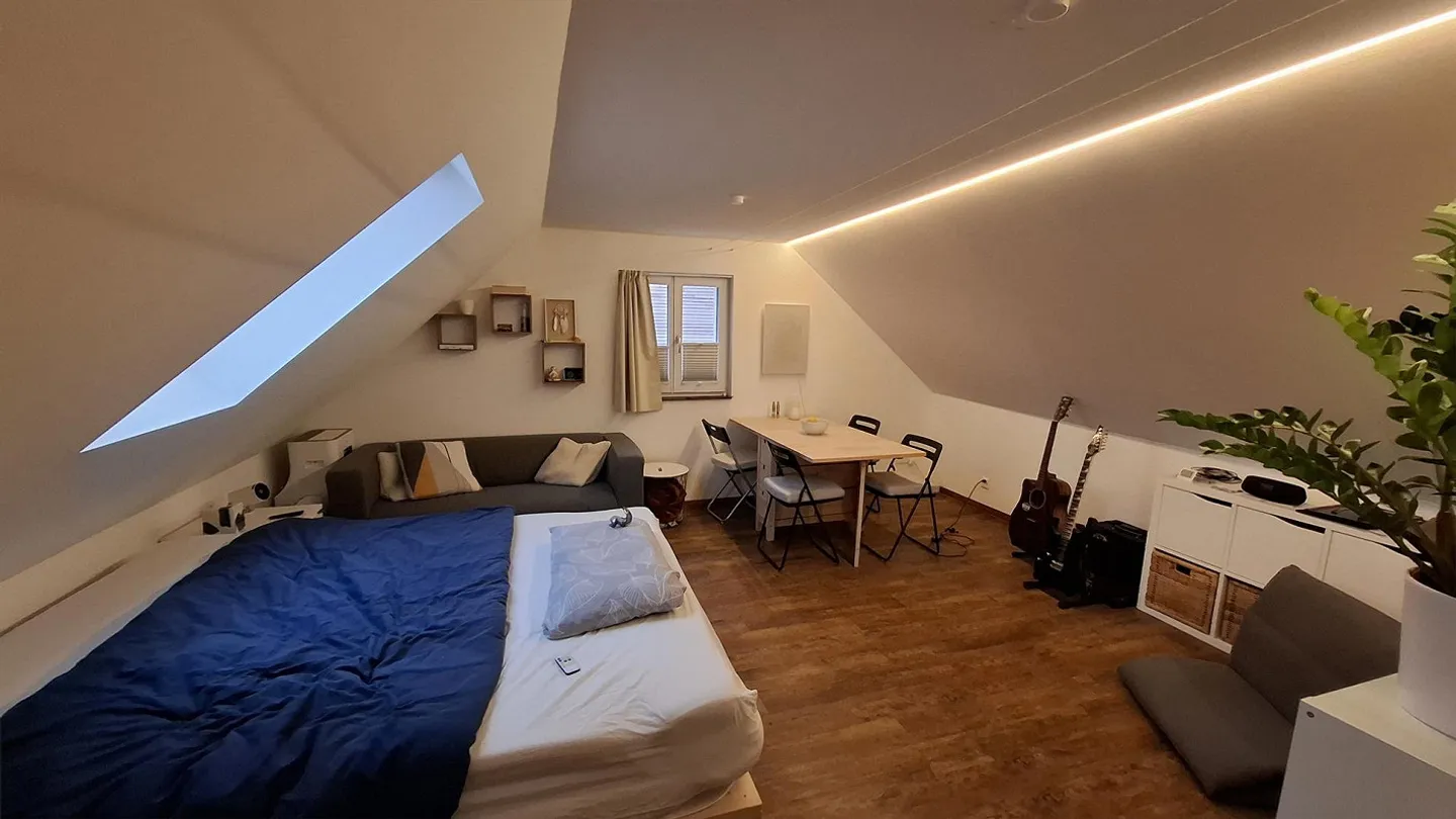 luminoso appartamento mansardato di 1,5 stanze - Foto 4 di 5