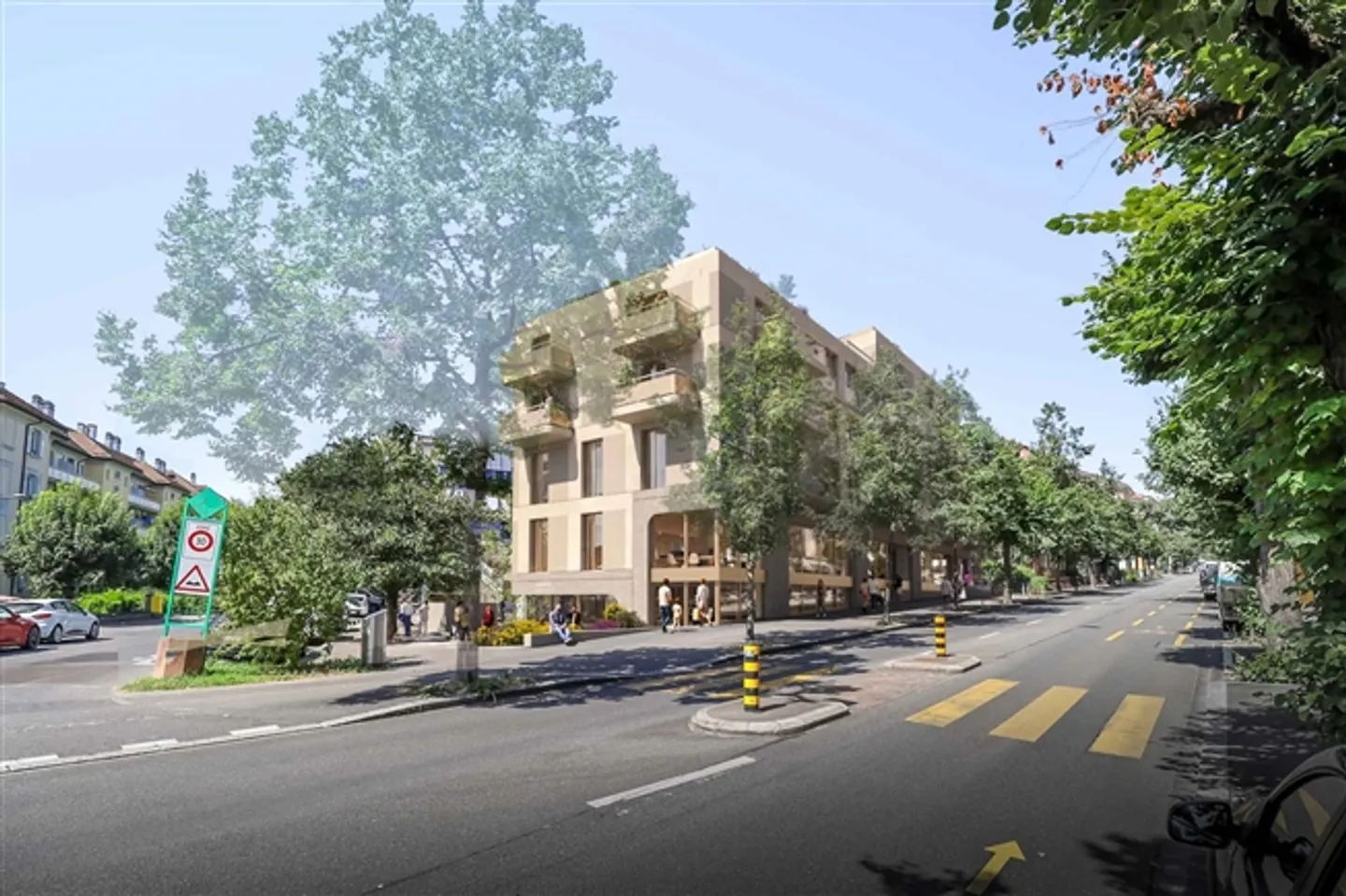 «Lausanne-Ouchy – Schöne Bereiche mit einer Terrasse von 92 m², 121 m² und 204 m²» - Foto 1 von 3