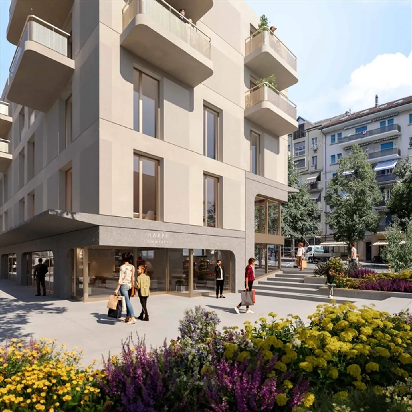 «Lausanne-Ouchy – Schöne Bereiche mit einer Terrasse von 92 m², 121 m² und 204 m²» - Foto 2 von 3