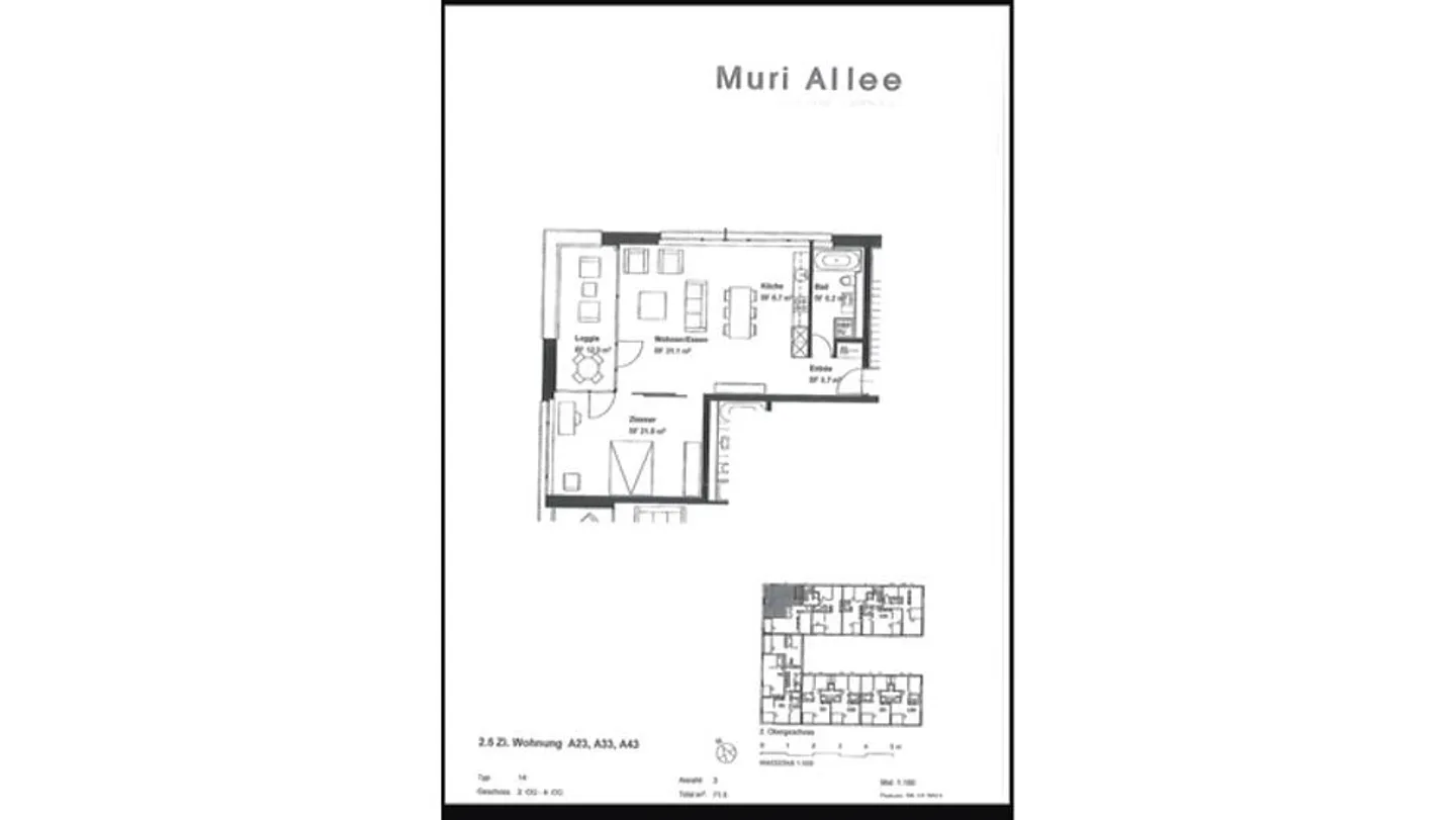 2½ ROOM APARTMENT IN BERN - MURIFELD, FURNISHED, TEMPORARY - Photo 7 of 7