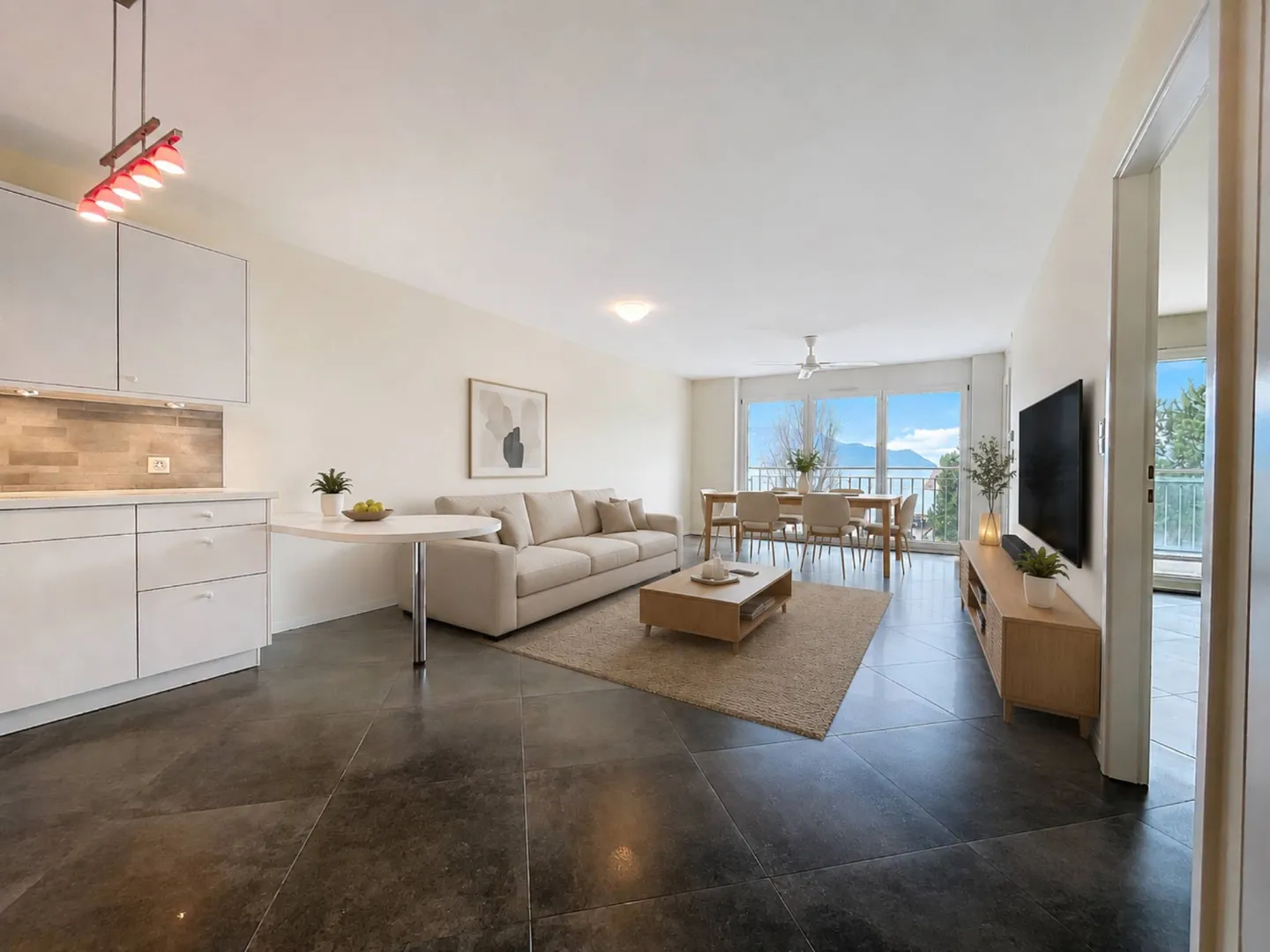 Nel cuore di Montreux, appartamento di 2,5 stanze con vista lago - Foto 2 di 6