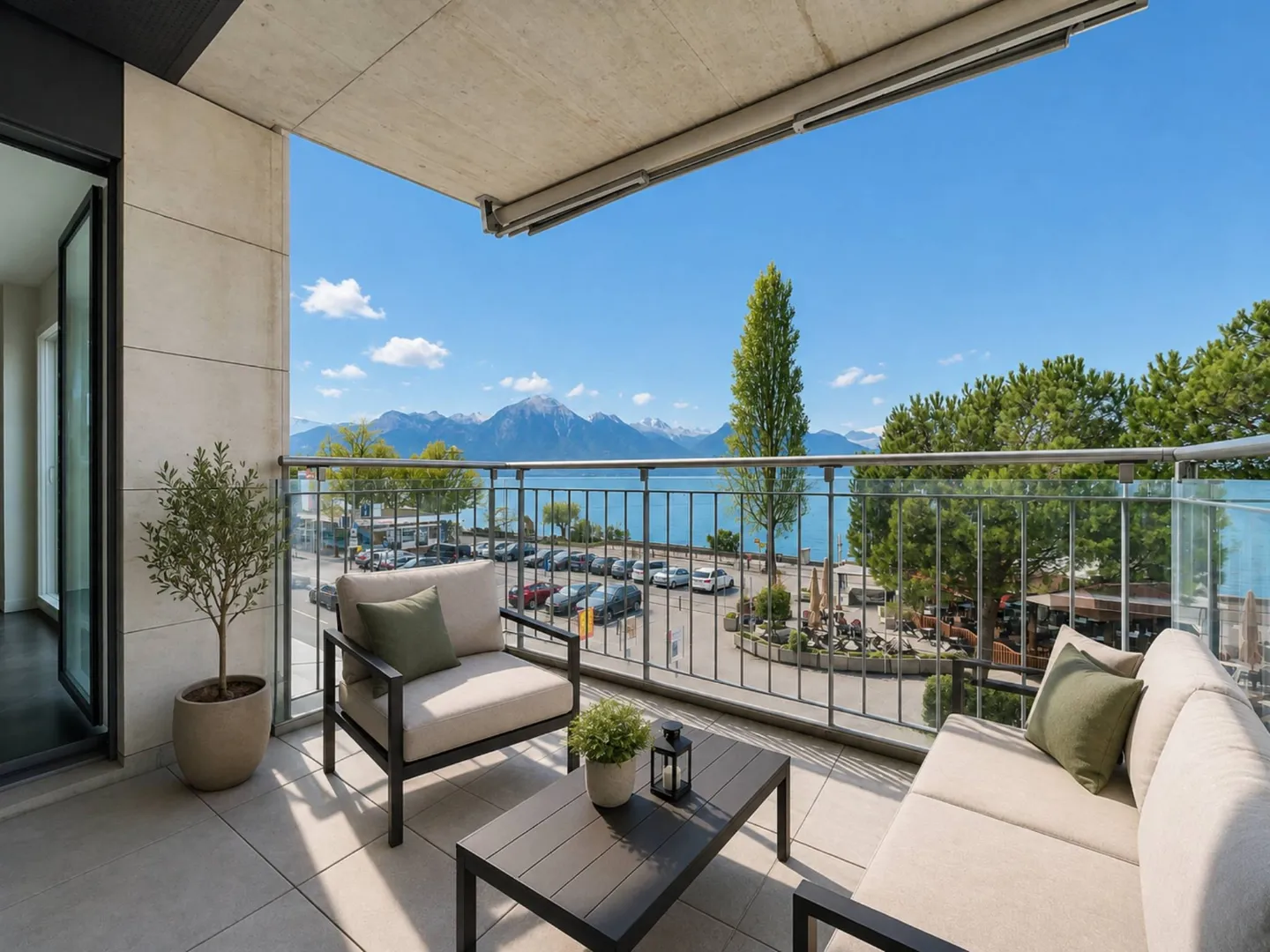 Nel cuore di Montreux, appartamento di 2,5 stanze con vista lago - Foto 1 di 6
