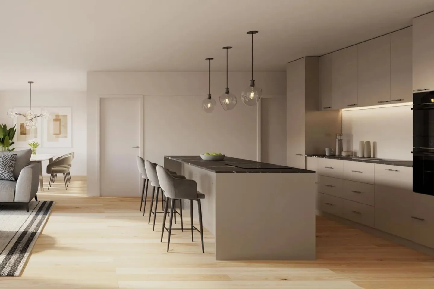 Appartement exclusif de 3,5 pièces au rez-de-chaussée - Photo 1 sur 7