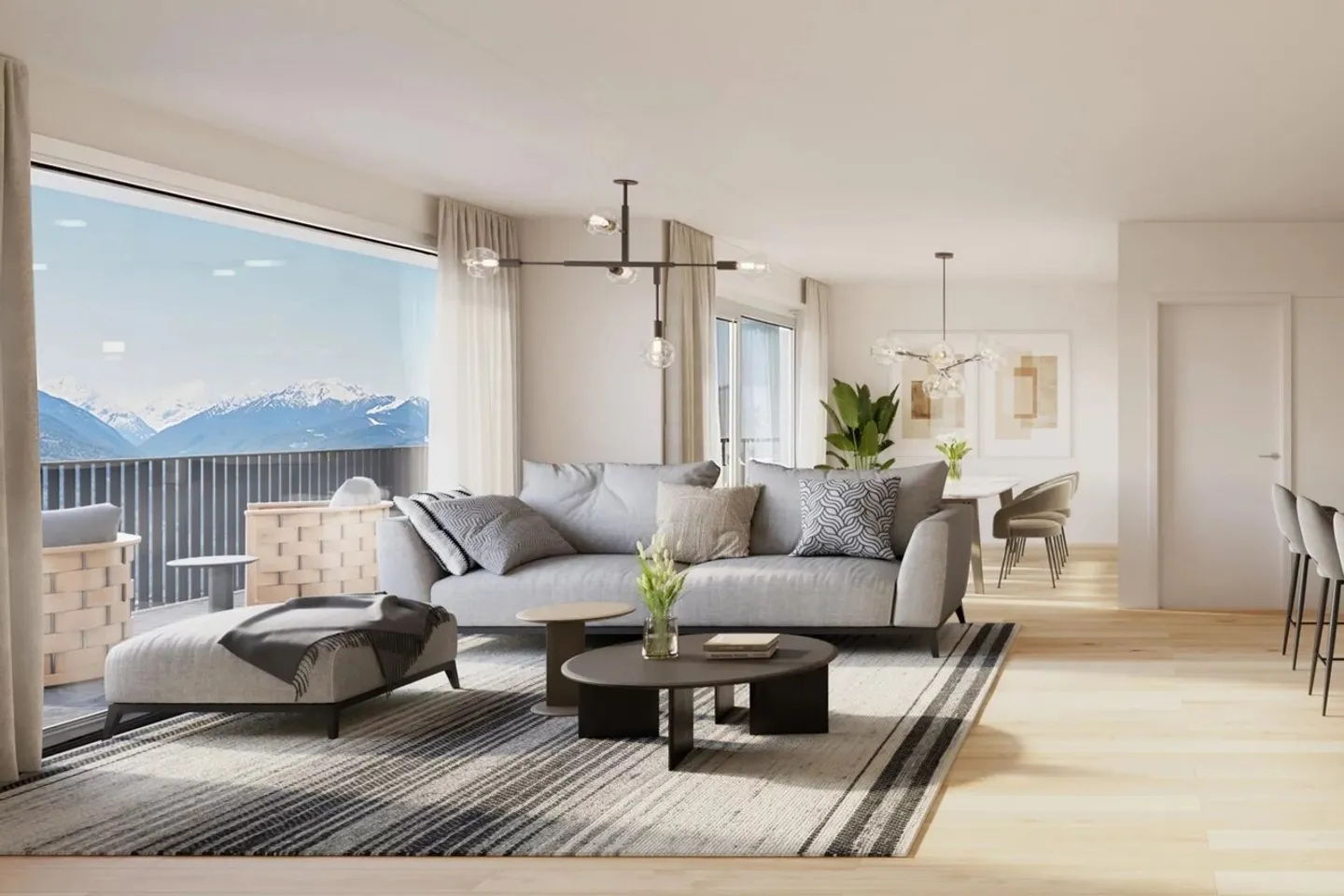 Appartement exclusif de 3,5 pièces au rez-de-chaussée - Photo 3 sur 7