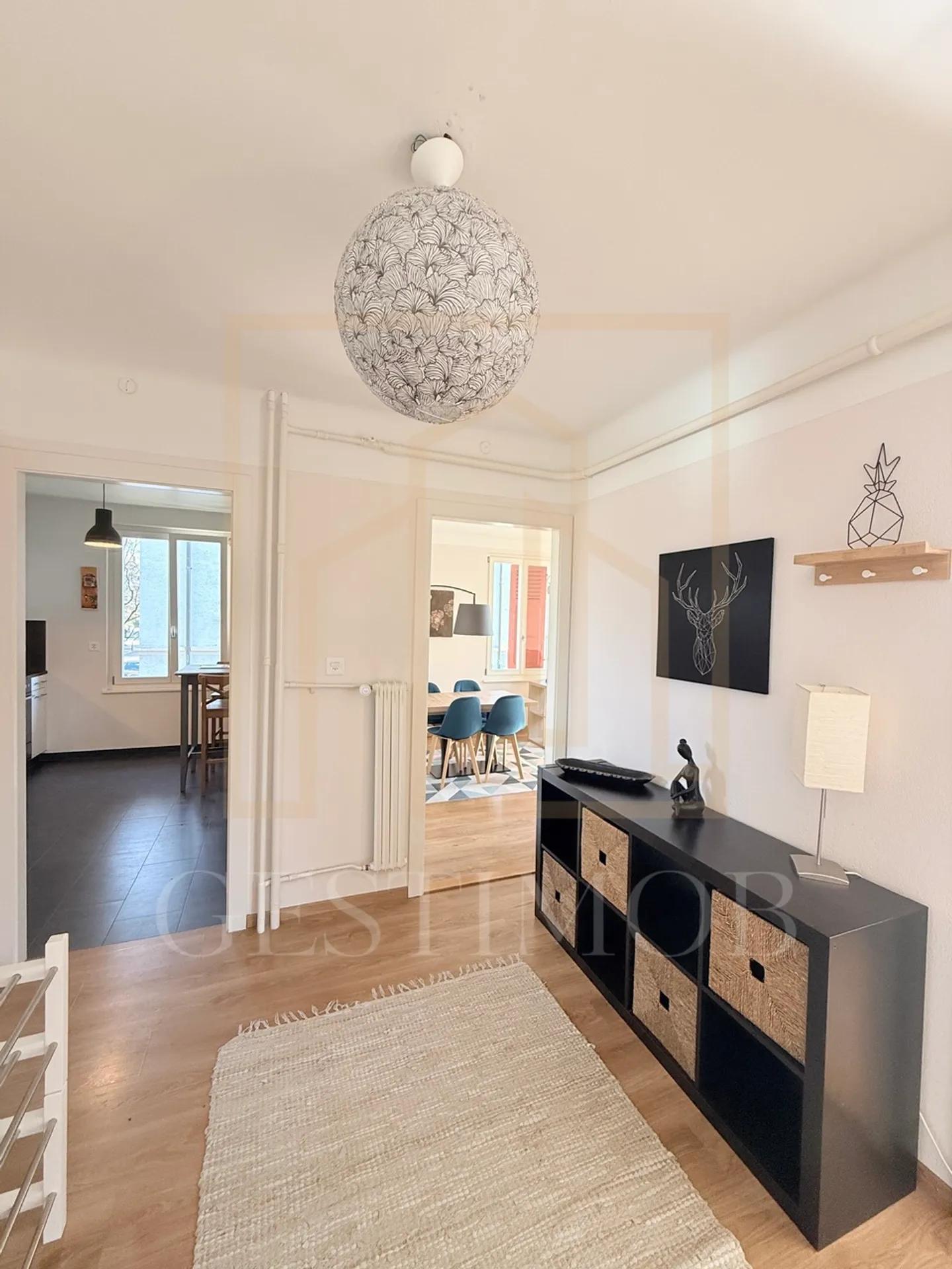 Spacious 3-room furnished apartment with balcony - lake view - Photo 7 of 11