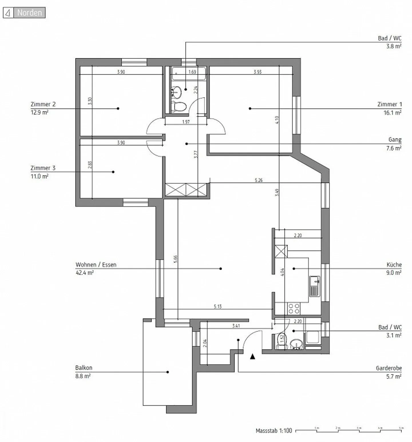 4.5-room apartment - Photo 6 of 6