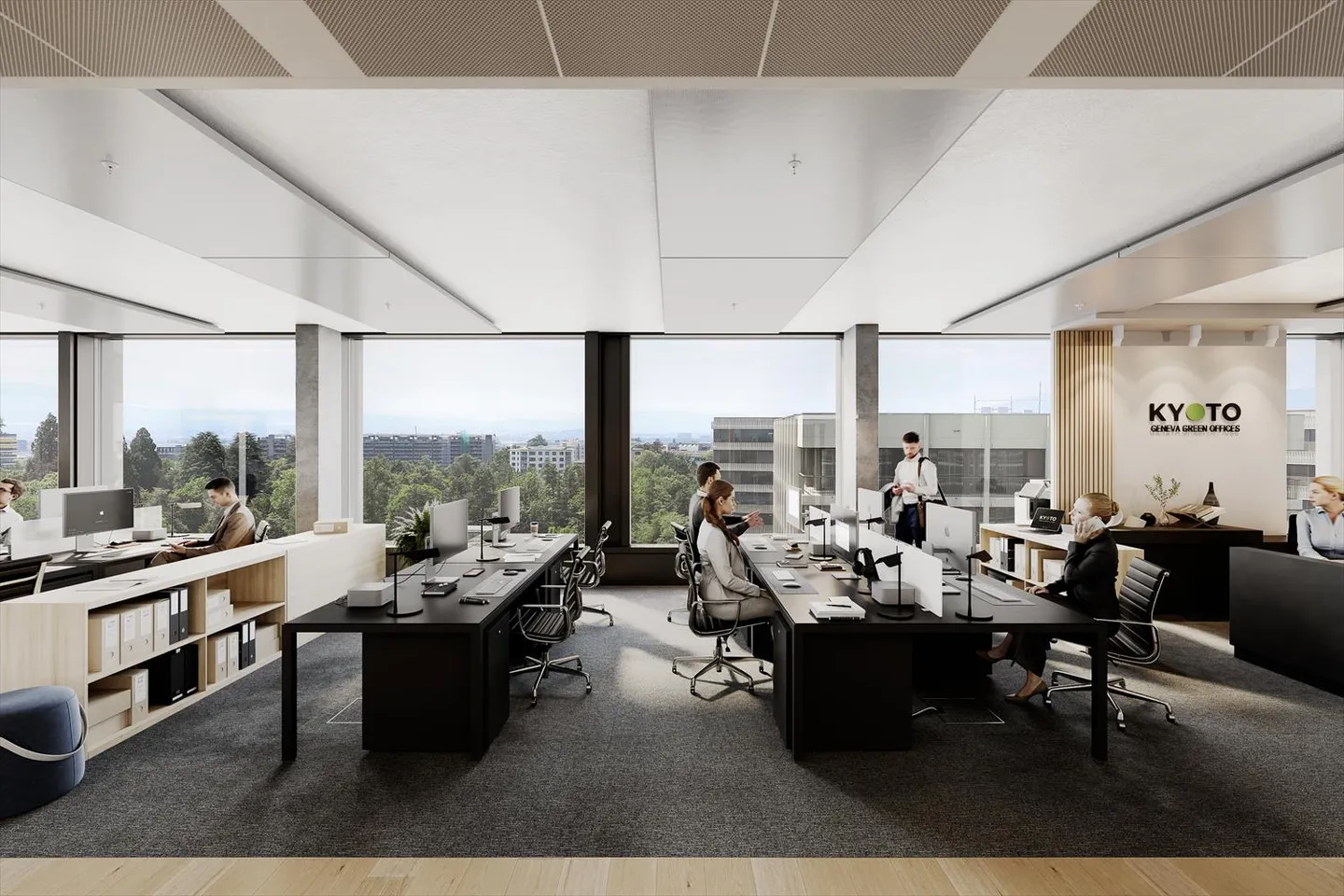 Eine grüne Arbeitsumgebung, die für Begegnungen und Synergien gestaltet ist - Foto 5 von 10