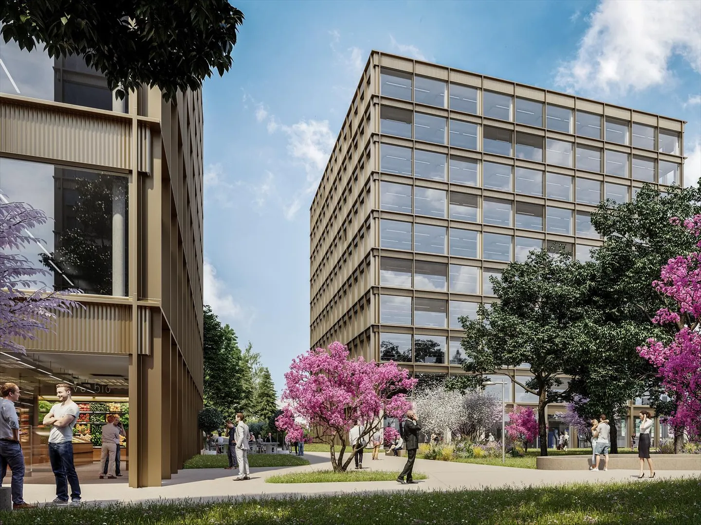 Eine grüne Arbeitsumgebung, die für Begegnungen und Synergien gestaltet ist - Foto 9 von 10