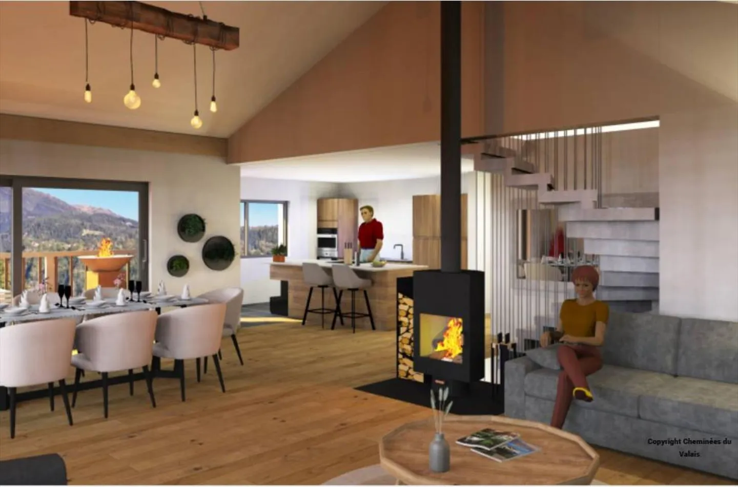 Einzelvilla mit 8 Zimmern in Ayent - Foto 7 von 13