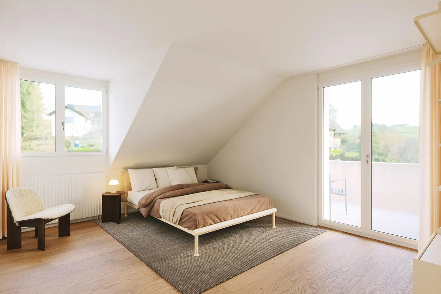 Appartement rénové de 3,5 pièces avec balcon et excellente connexion à St. Georgen - Photo 3 sur 4