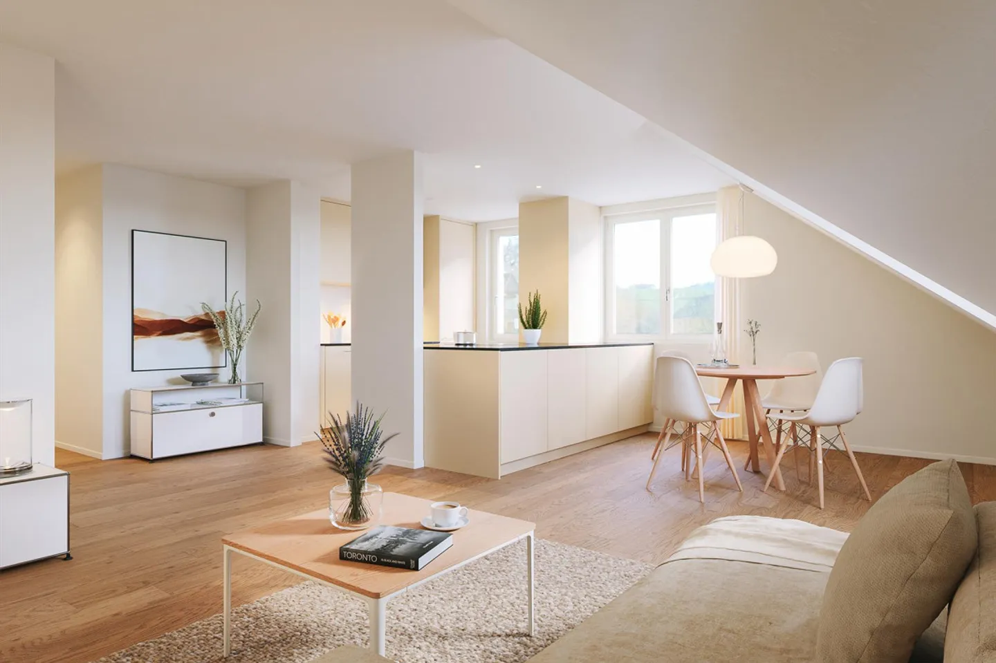 Appartement rénové de 3,5 pièces avec balcon et excellente connexion à St. Georgen - Photo 1 sur 4