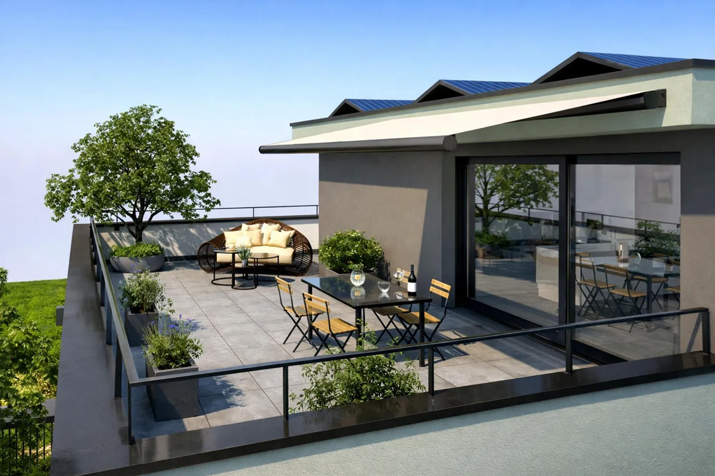 High-quality attic maisonette with spectacular roof terrace - Photo 5 of 7