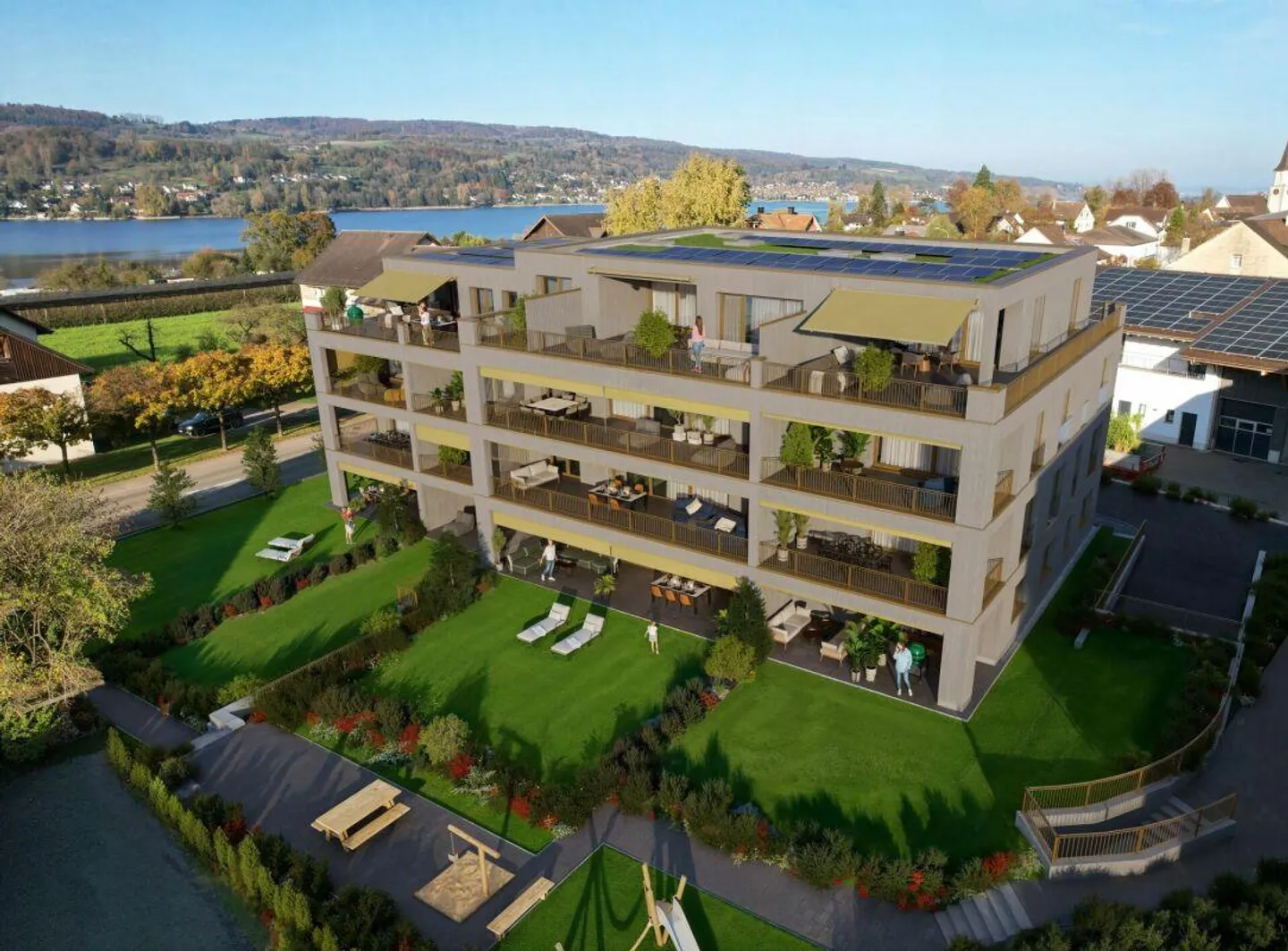 Stylish 4.5-room apartment with high-quality furnishings and lake view - Photo 9 of 10