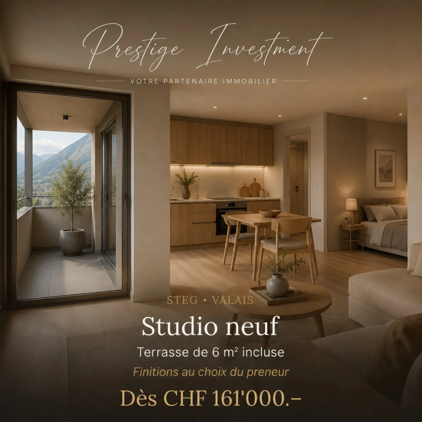 Modernes Studio mit Terrasse - Foto 1 von 1