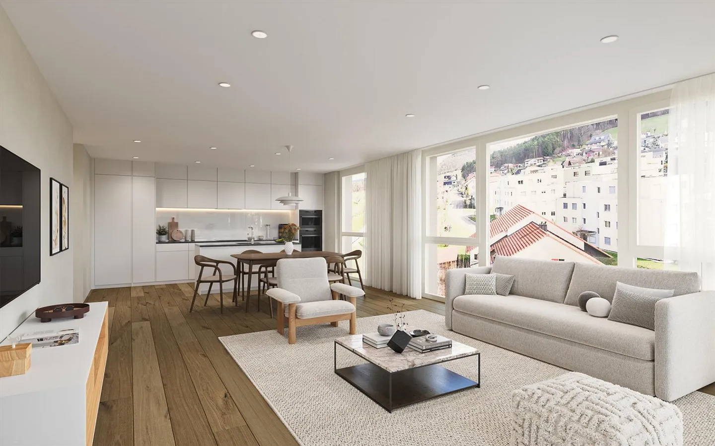 Moderne Gartenwohnung mit 23.5 m² Sitzplatz und privatem Garten - Photo 6 sur 12