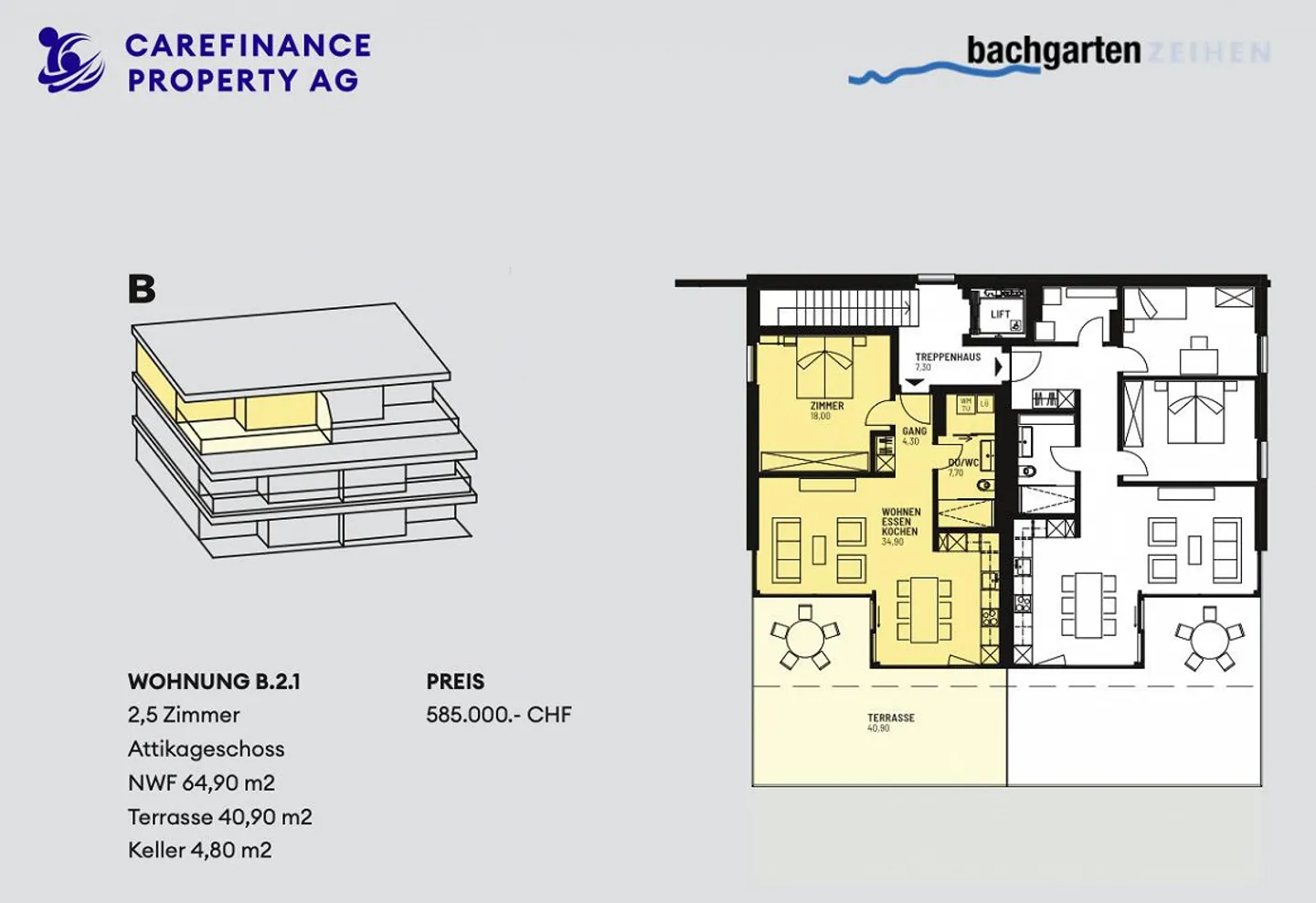 Appartement penthouse attrayant avec grande terrasse ensoleillée - Photo 12 sur 12