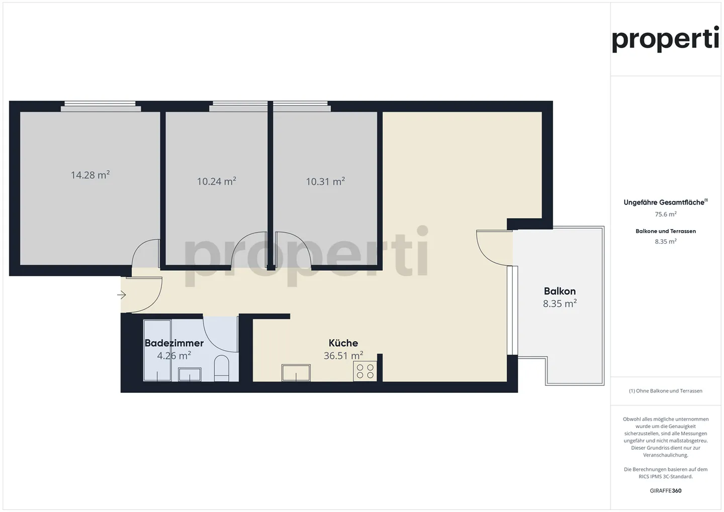 Cozy 4.5-room apartment in Eggenwil - Photo 12 of 13