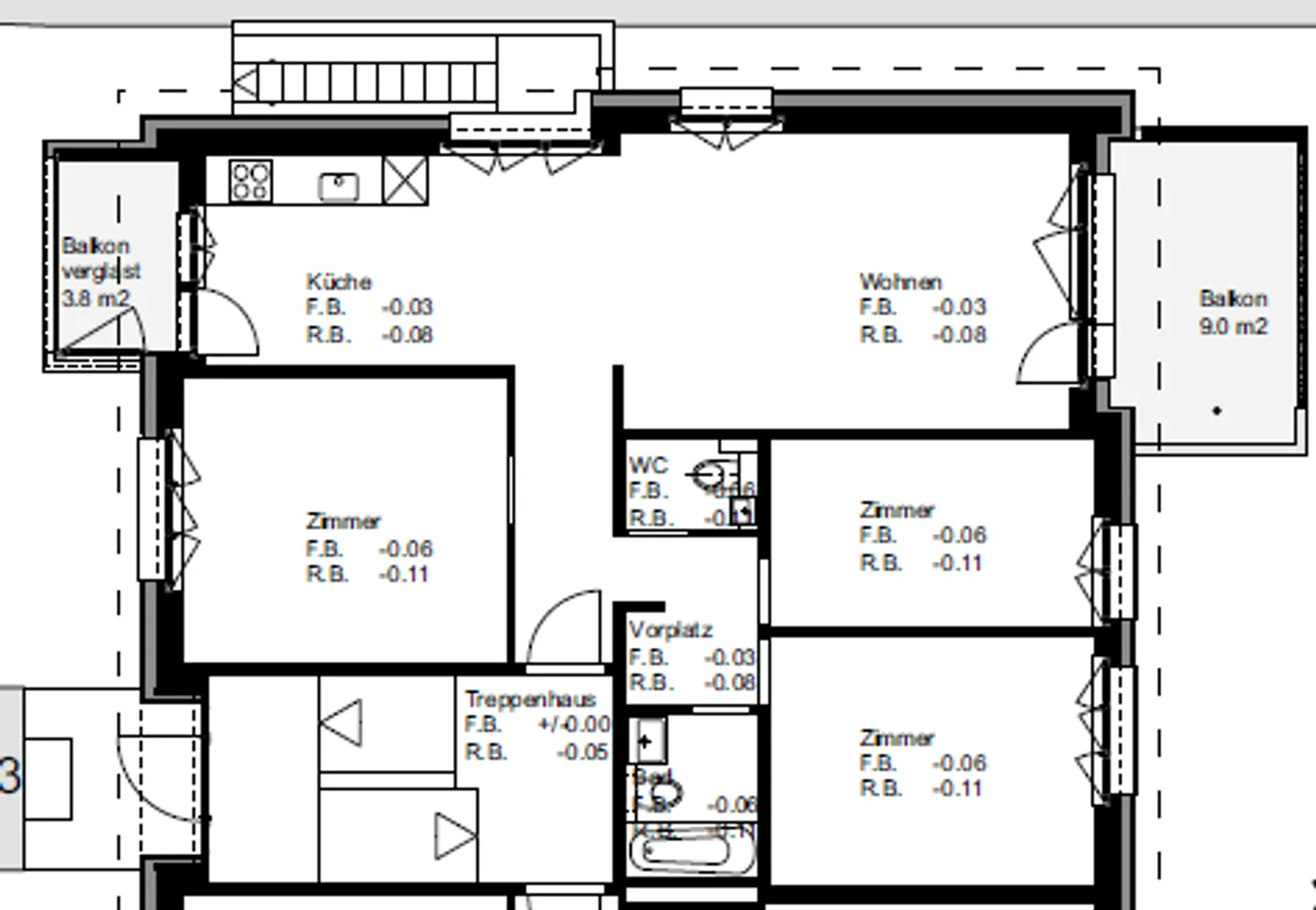 Appartamento accogliente di 4,5 stanze in posizione centrale - Foto 11 di 11