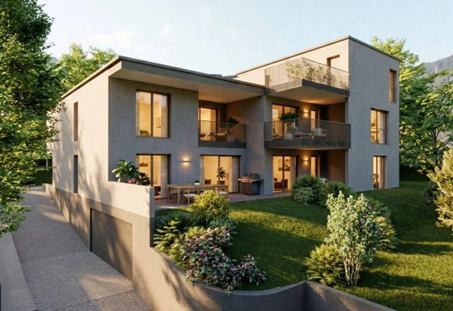 BRIGHT PENTHOUSE 3.5 ROOMS IN A GREEN ENVIRONMENT WITH TERRACE IN LUMINO - Photo 10 of 11