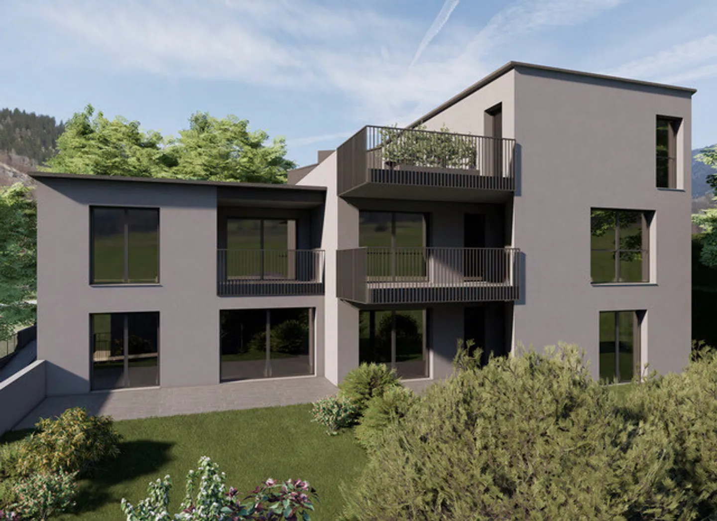 NEW 4.5 Room Apartment with Large Garden and Terrace in Lumino - Photo 9 of 10