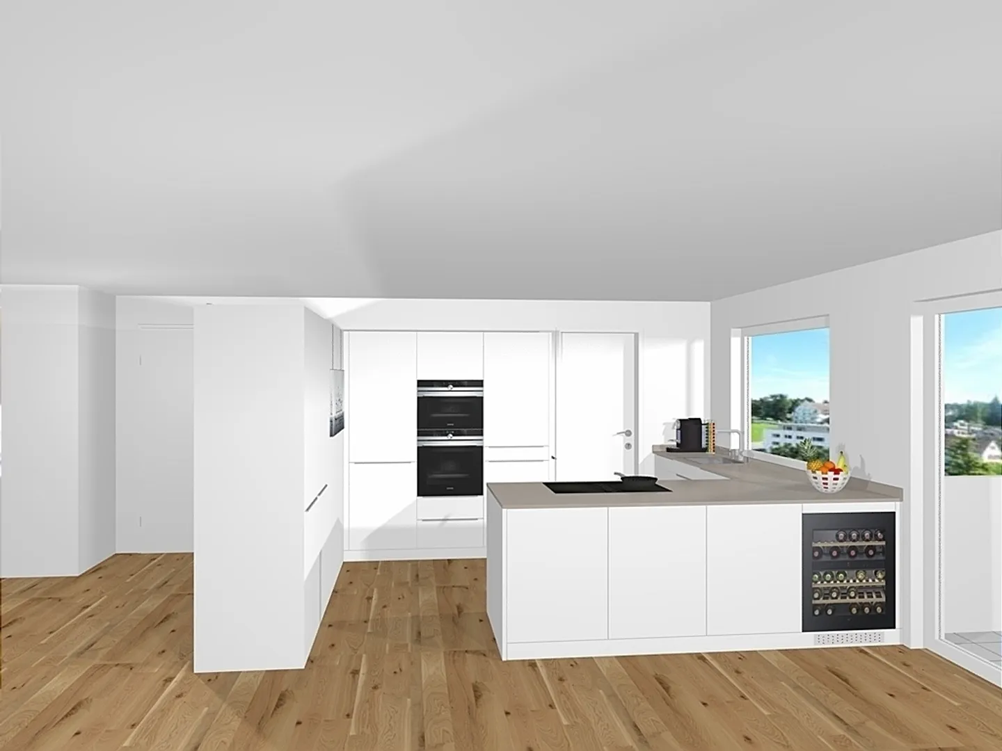 Attika West au milieu de la verdure : 131m2 net + 90m2 de terrasse entourante - Photo 2 sur 19