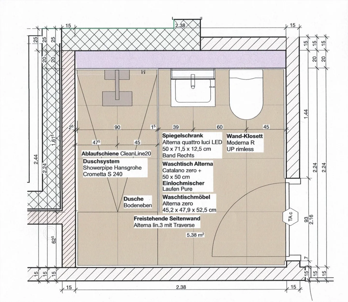 Attika West au milieu de la verdure : 131m2 net + 90m2 de terrasse entourante - Photo 12 sur 19