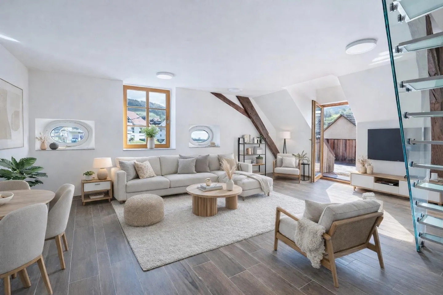 Maisonette de rêve 4 pièces avec terrasse et galerie - Photo 1 sur 13