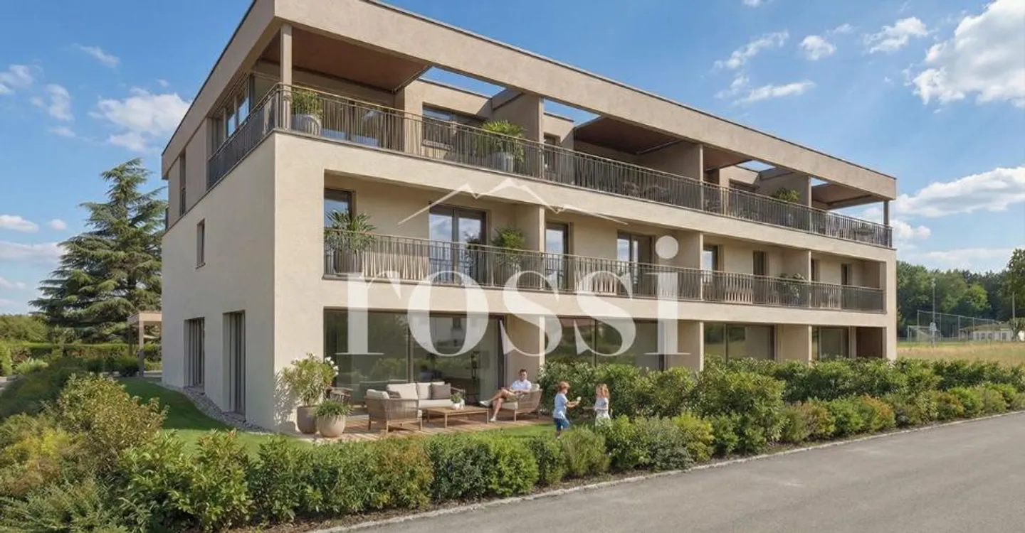 5,5-Zimmer-Duplexwohnung mit großem Garten, Terrasse und Balkon in Cottens zu verkaufen - Foto 1 von 5