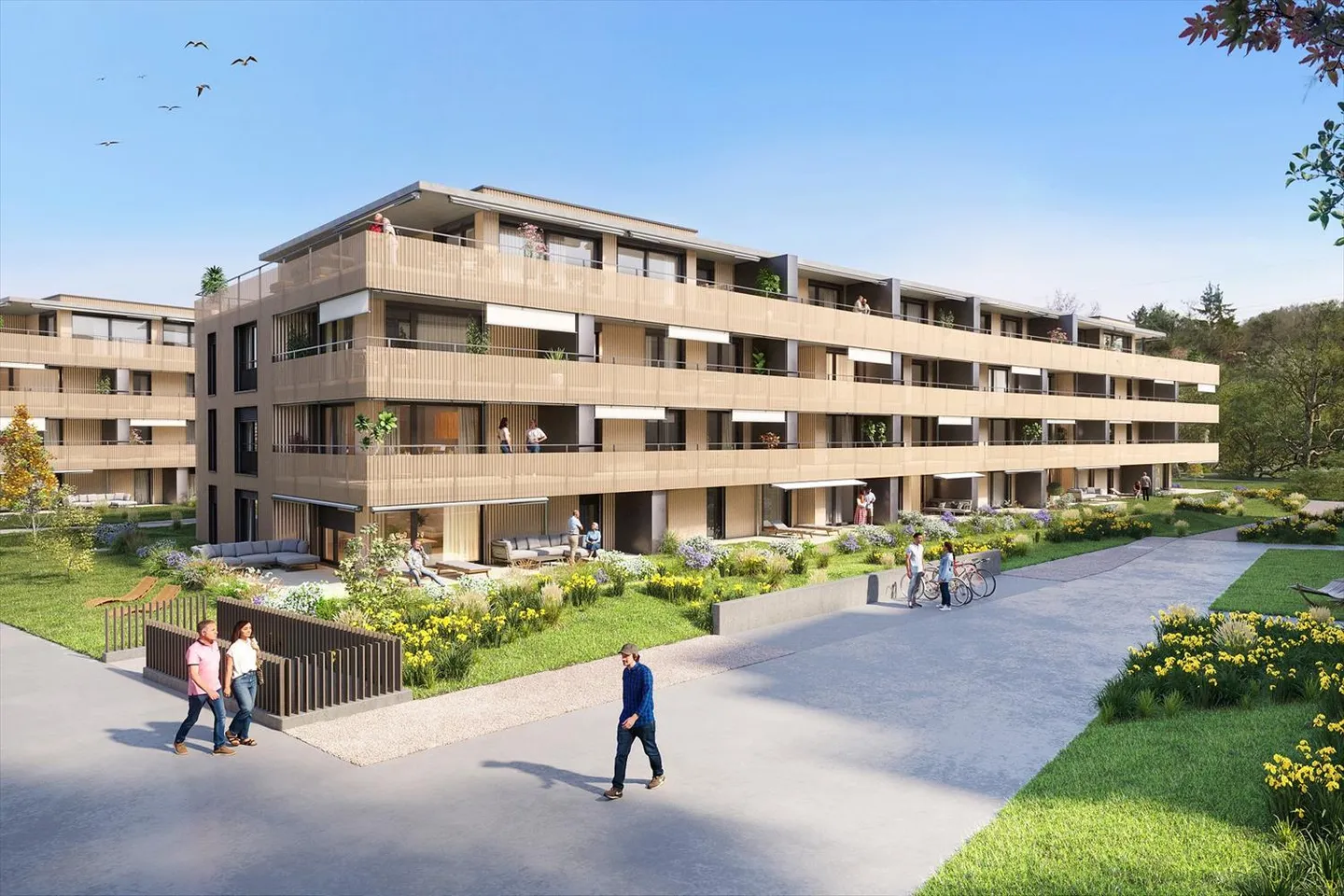 05655 - Appart. 3½ Locali - IMP. CHAMP-RIOND 18 - MATRAN - Foto 2 di 8