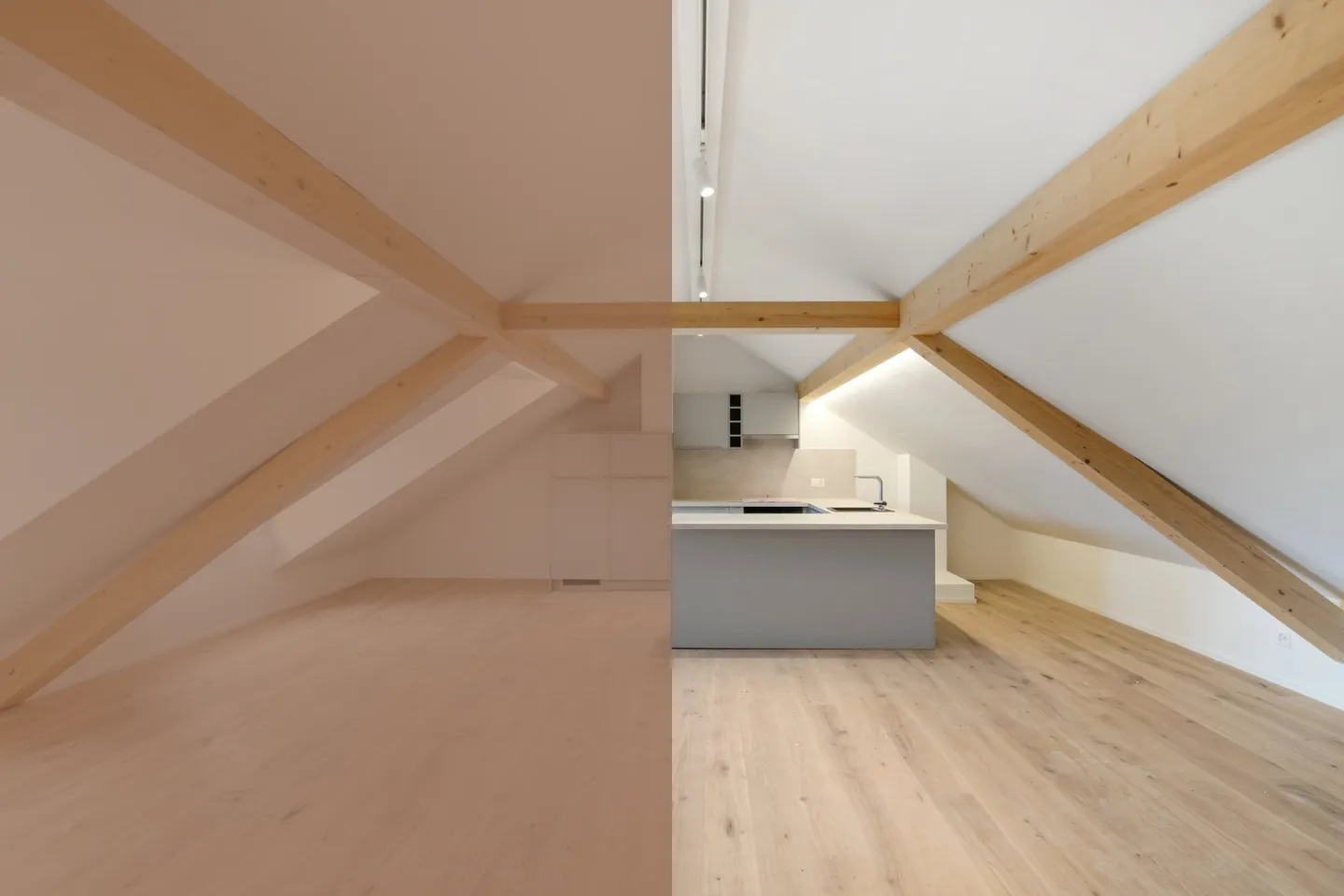 Appartement en duplex mansardé de 3,5 pièces de haute qualité avec confort - Photo 1 sur 7