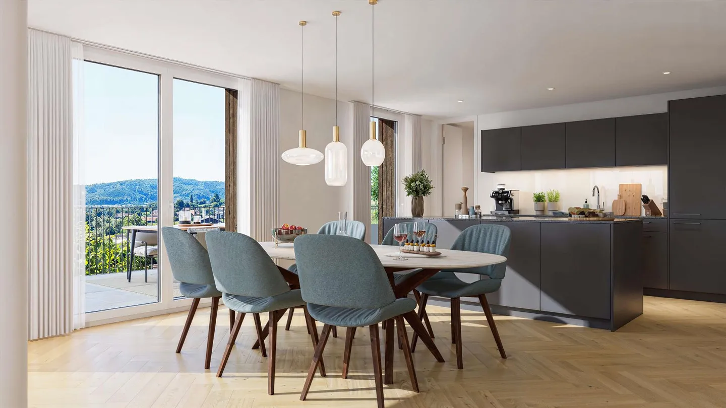 Stilvolle Wohnung mit Panoramablick - Foto 5 von 13