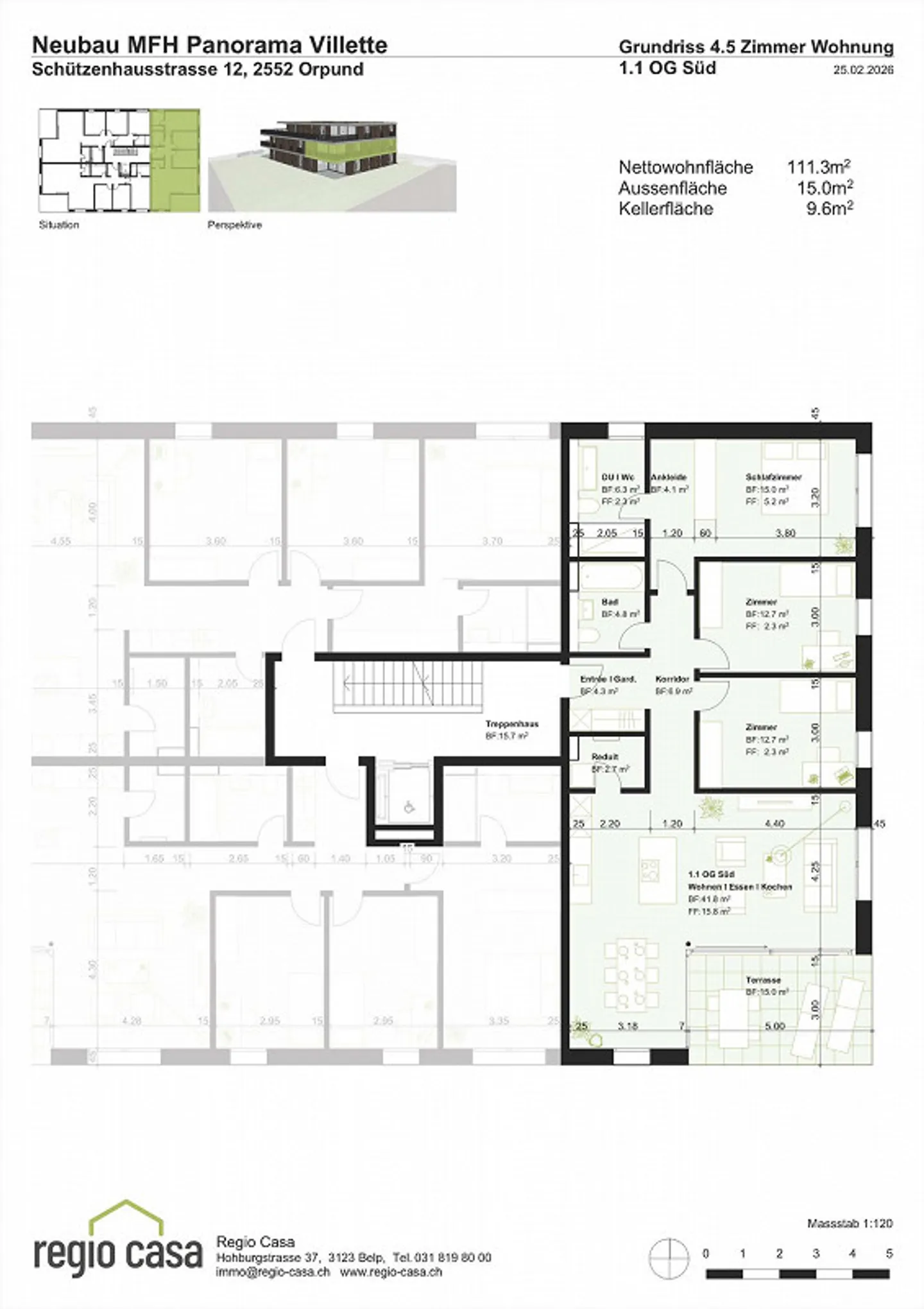 Stilvolle Wohnung mit Panoramablick - Foto 13 von 13