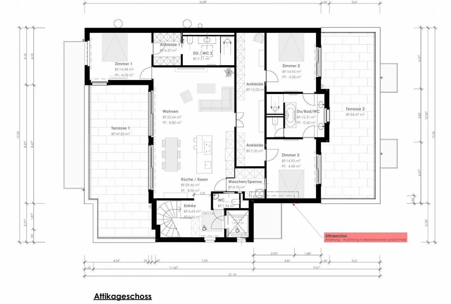 Exklusive Attikawohnung mit Traumterrassen - Foto 11 von 11
