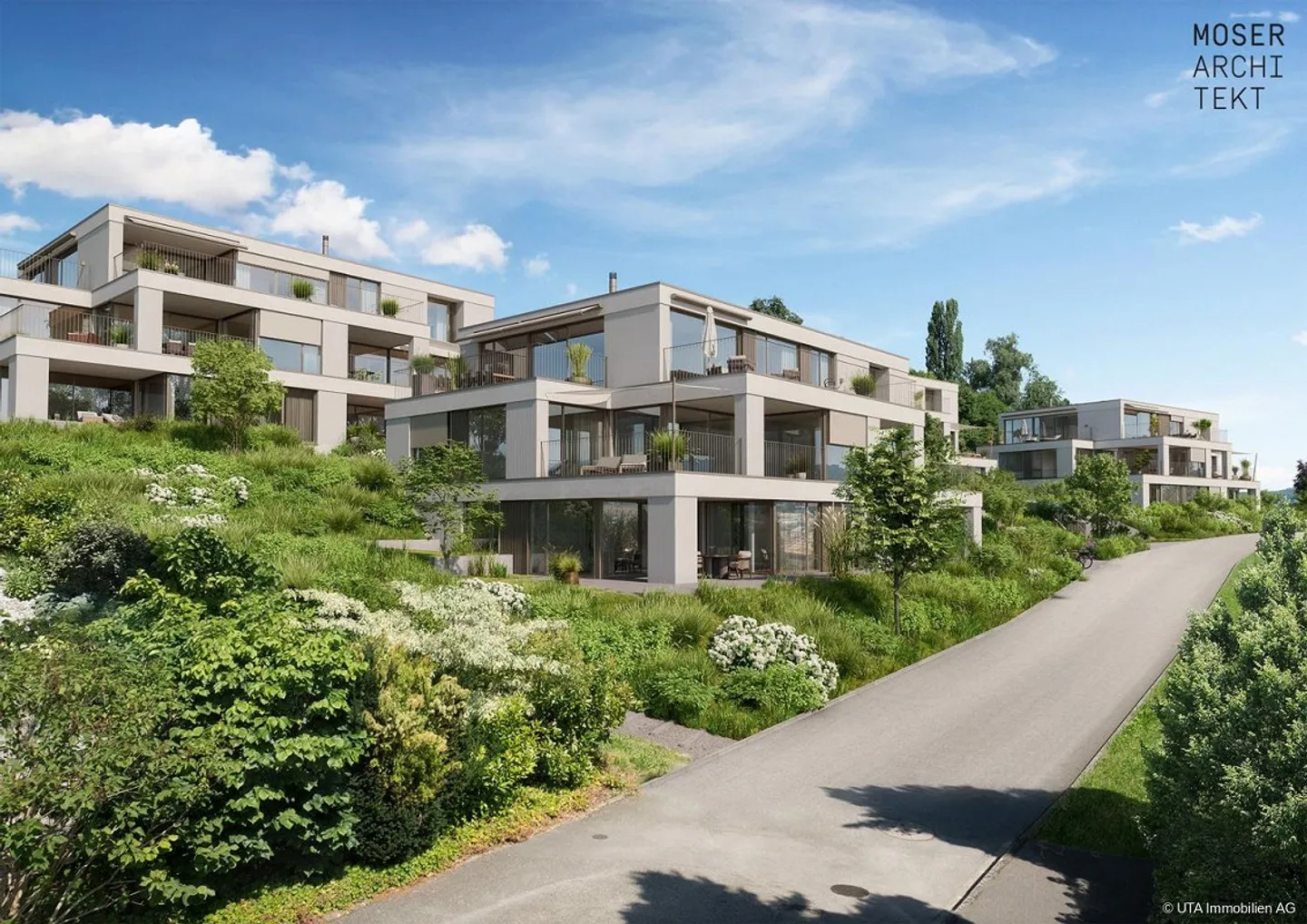 Appartements en terrasse avec vue sensationnelle sur les montagnes, prévente sur nouveau... - Photo 1 sur 12