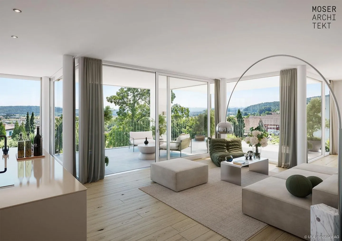 Appartements en terrasse avec vue sensationnelle sur les montagnes, prévente sur nouveau... - Photo 5 sur 12