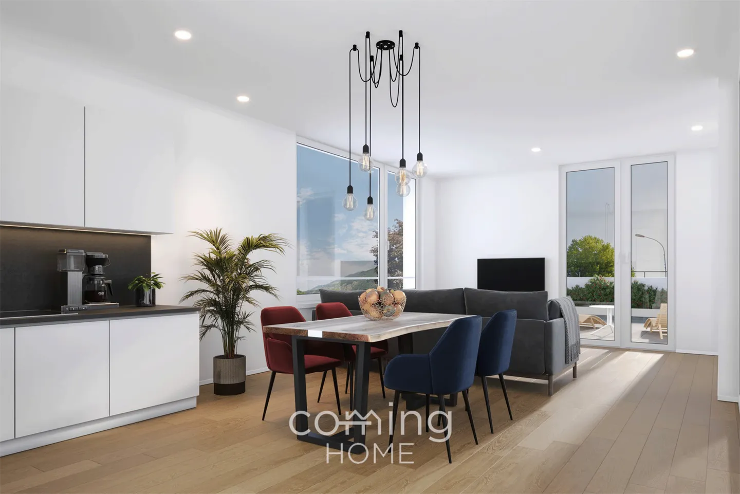 Moderne 2.5-Zimmer-Attikawohnung mit Alpenblick im Zentrum von Brig-Glis - Foto 1 von 8