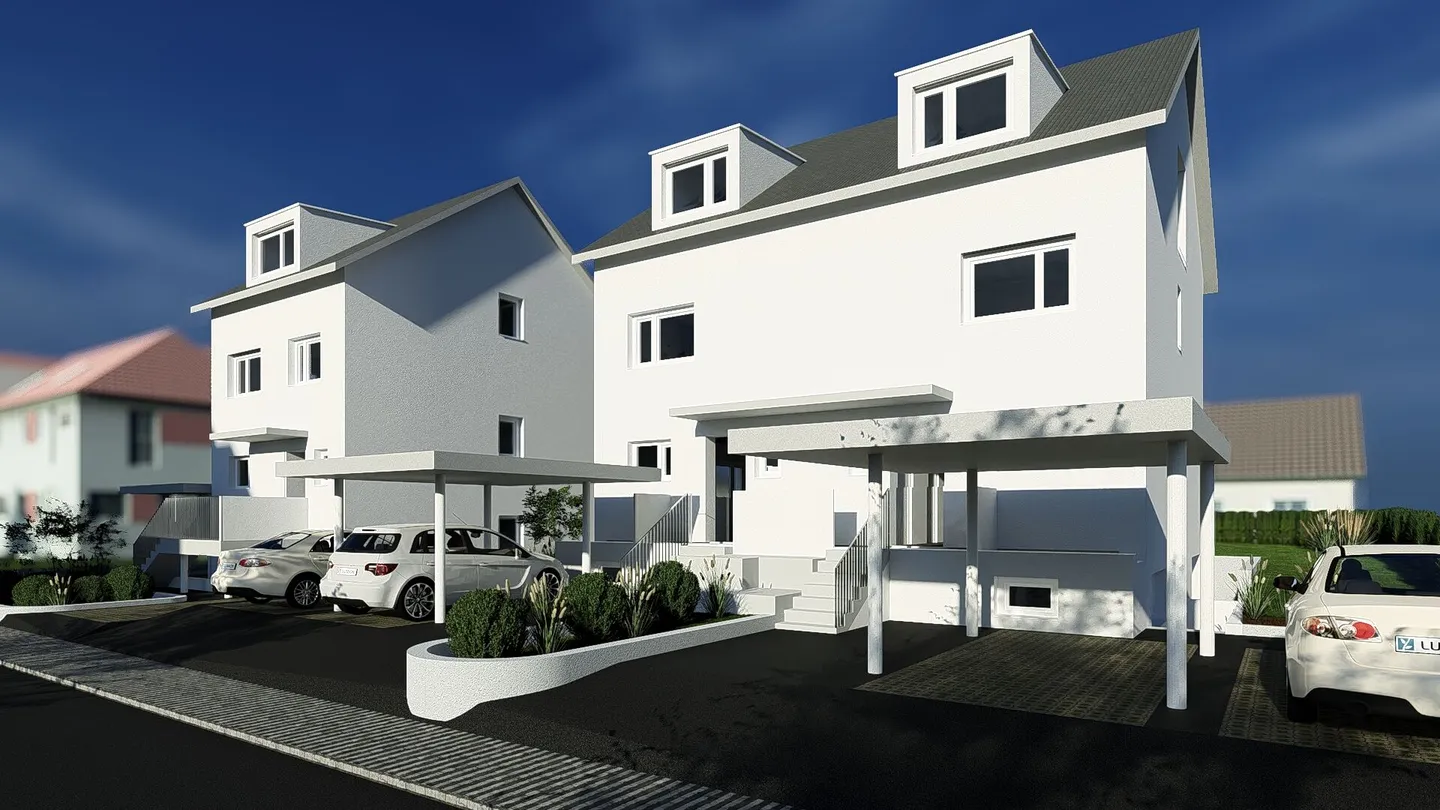 Grande Nuova Costruzione DEFH (Casa C), 6.5 Stanze, Giardino, 3 Bagni, WC Separato, Carport & Parcheggio Esterno - Foto 1 di 19