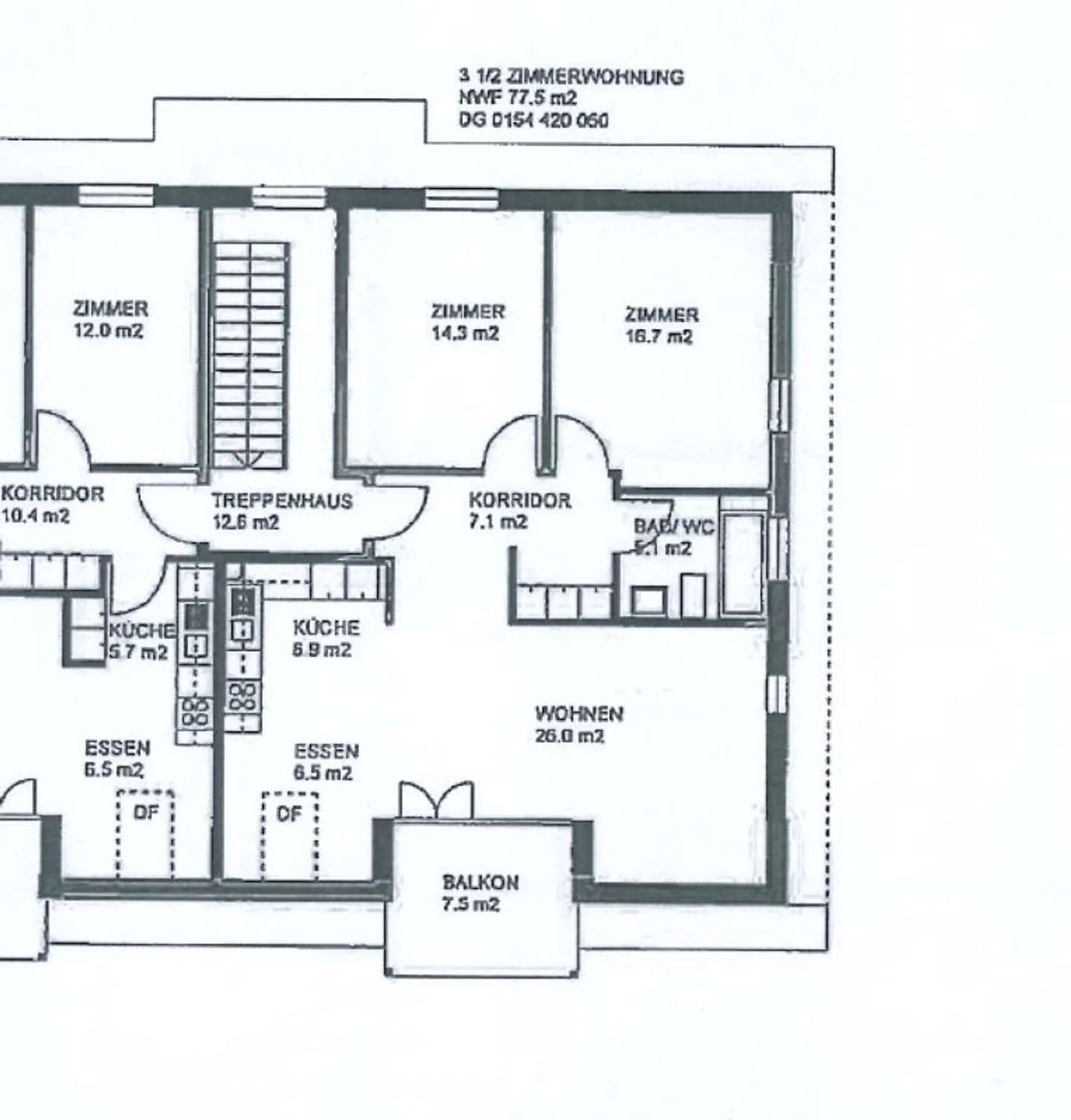 Familienfreundliches Apartment in Pfaffnau - Foto 7 von 7